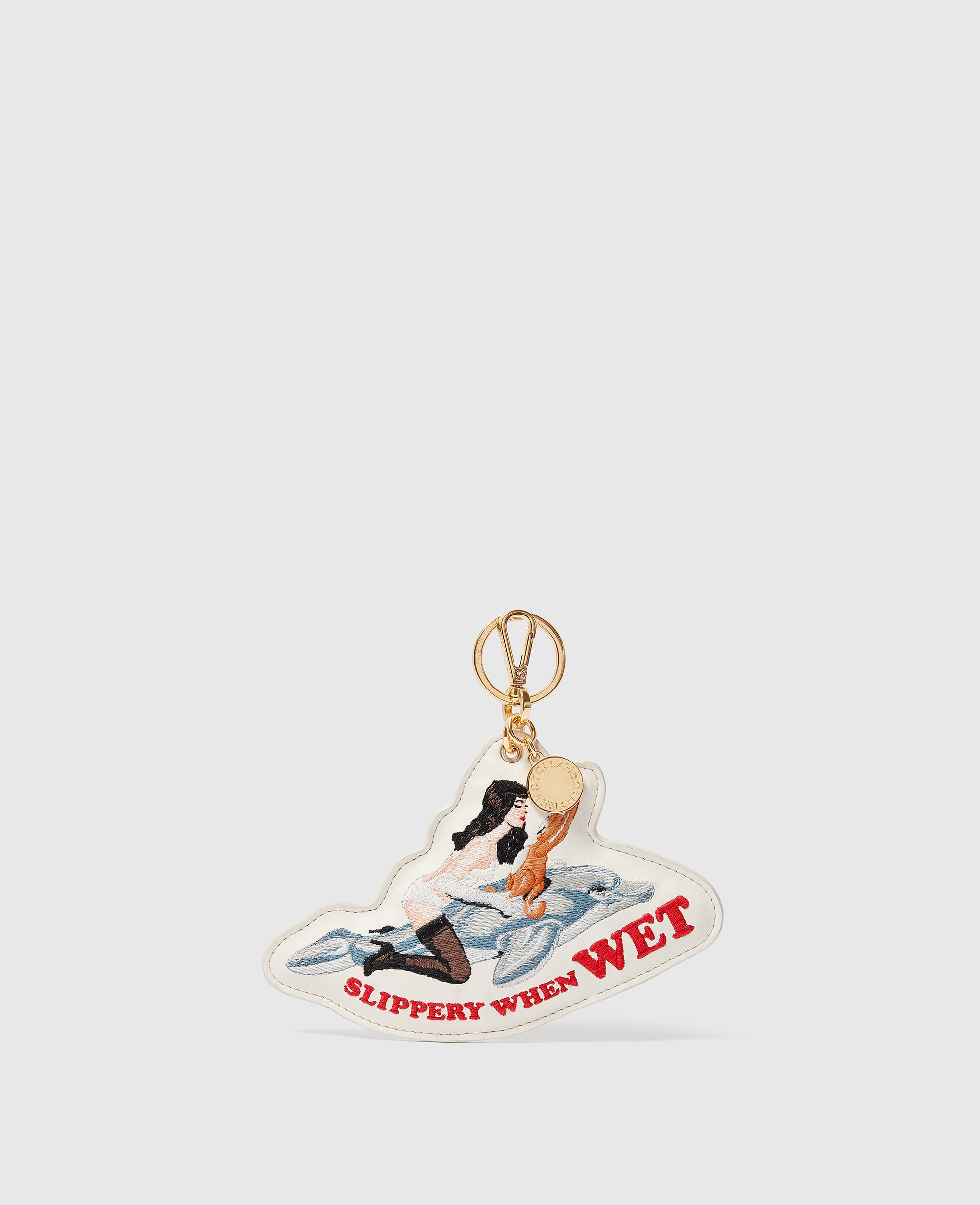Stella McCartney - Jeff Koons Slippery When Wet Keyring, Woman, Ivory
