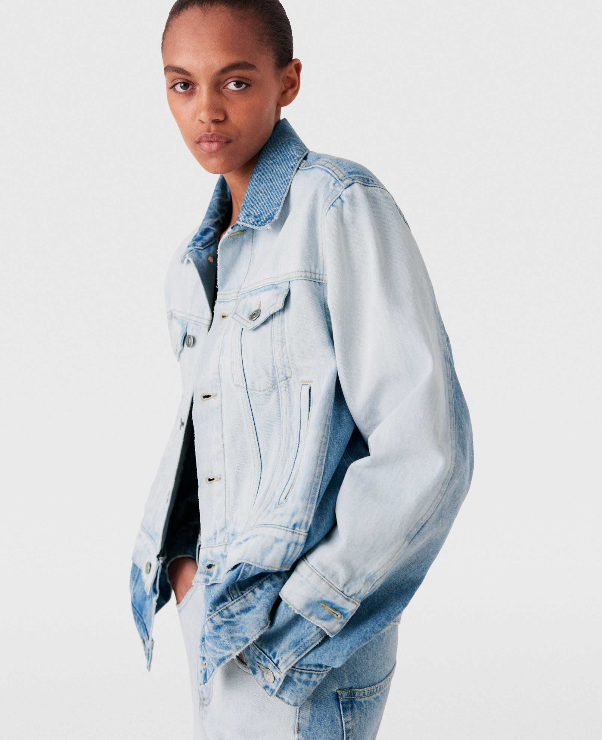 Veste en jean a empiecements contrastants, , , Taille: L - Stella McCartney - Modalova