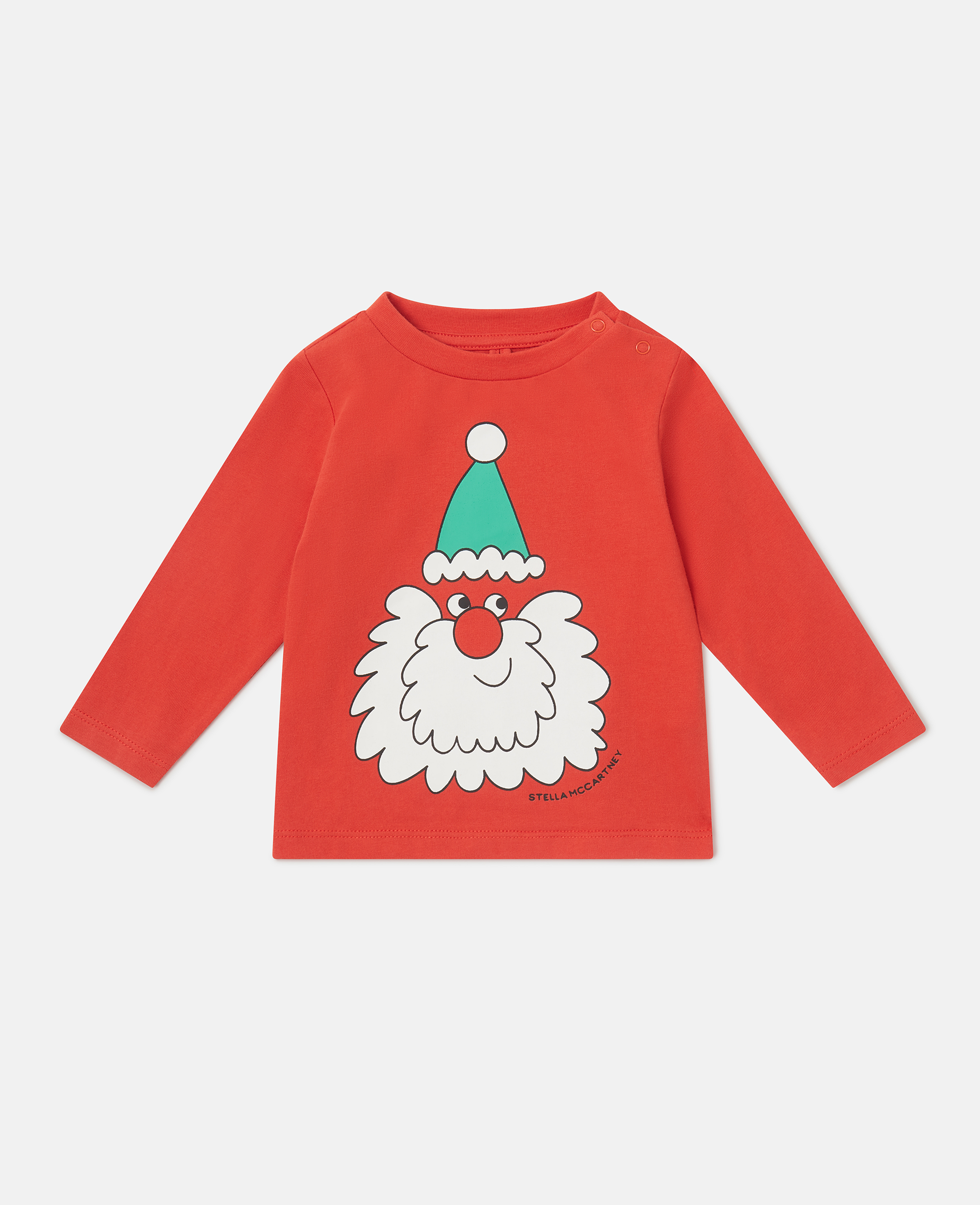 Stella McCartney - Santa Graphic Long-Sleeve Top, , Size: 9m