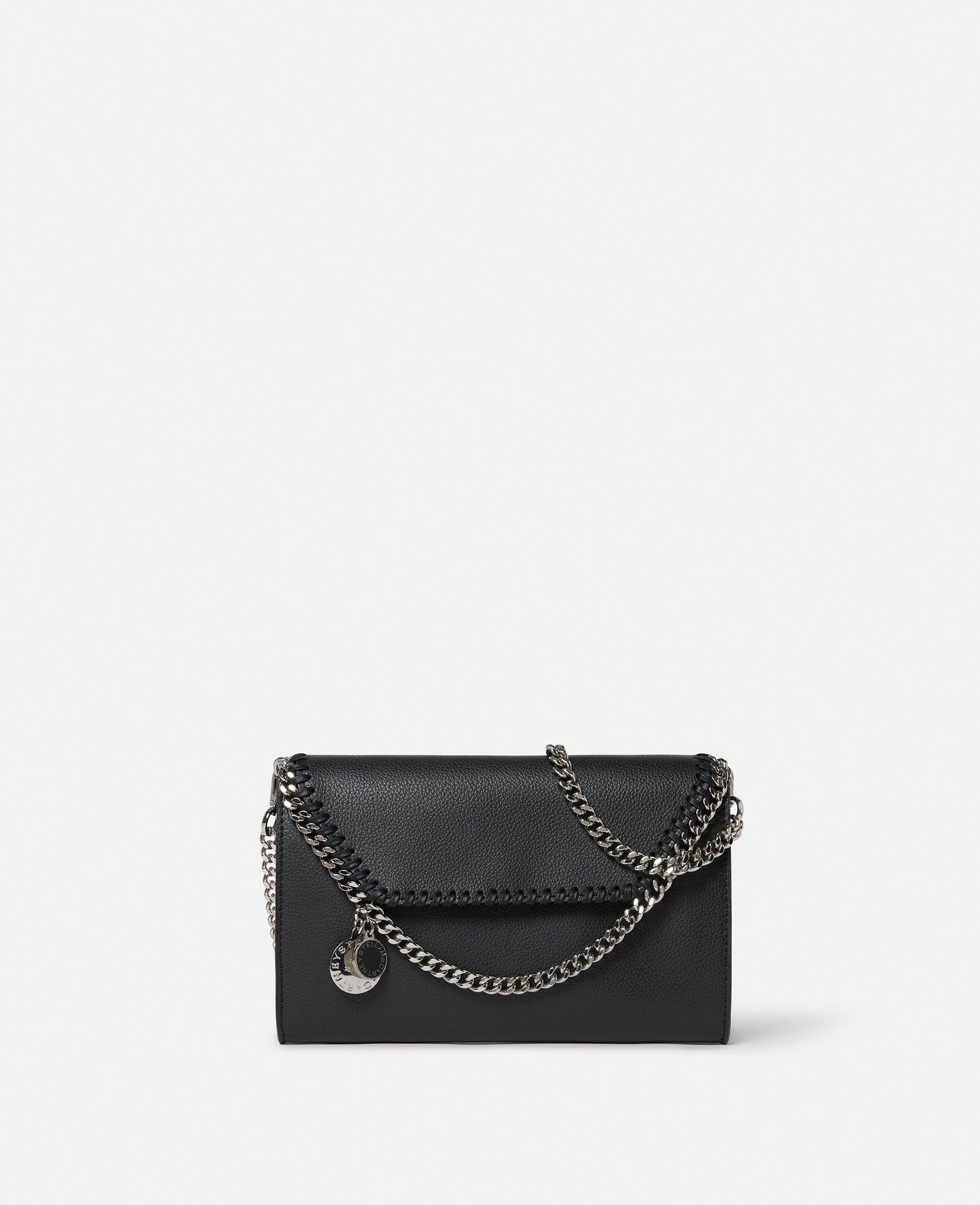 Stella Mccartney Falabella Mirum Wallet Crossbody Bag In Black