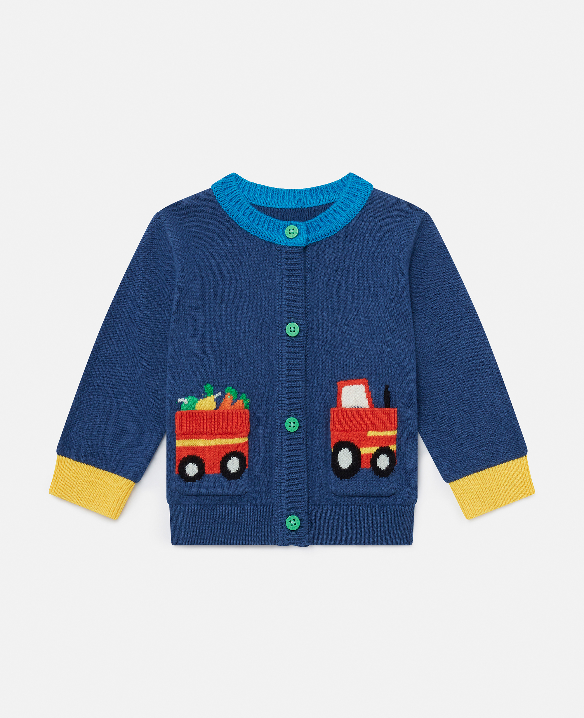 Stella Mccartney Farmyard Graphic Knitted Cardigan In Multicolor