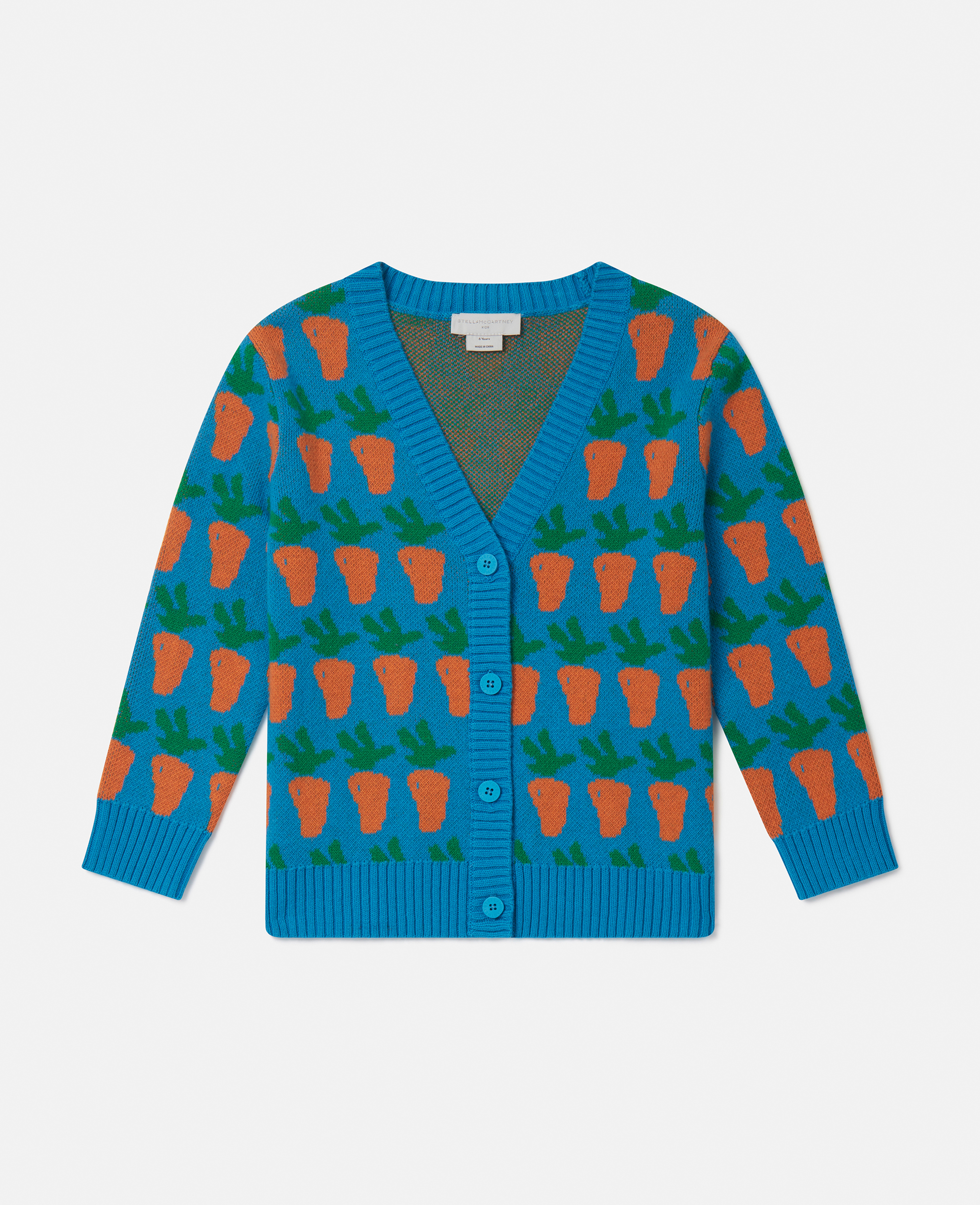 Cardigan graphique en maille avec carottes, , , Taille: 5 - Stella McCartney - Modalova