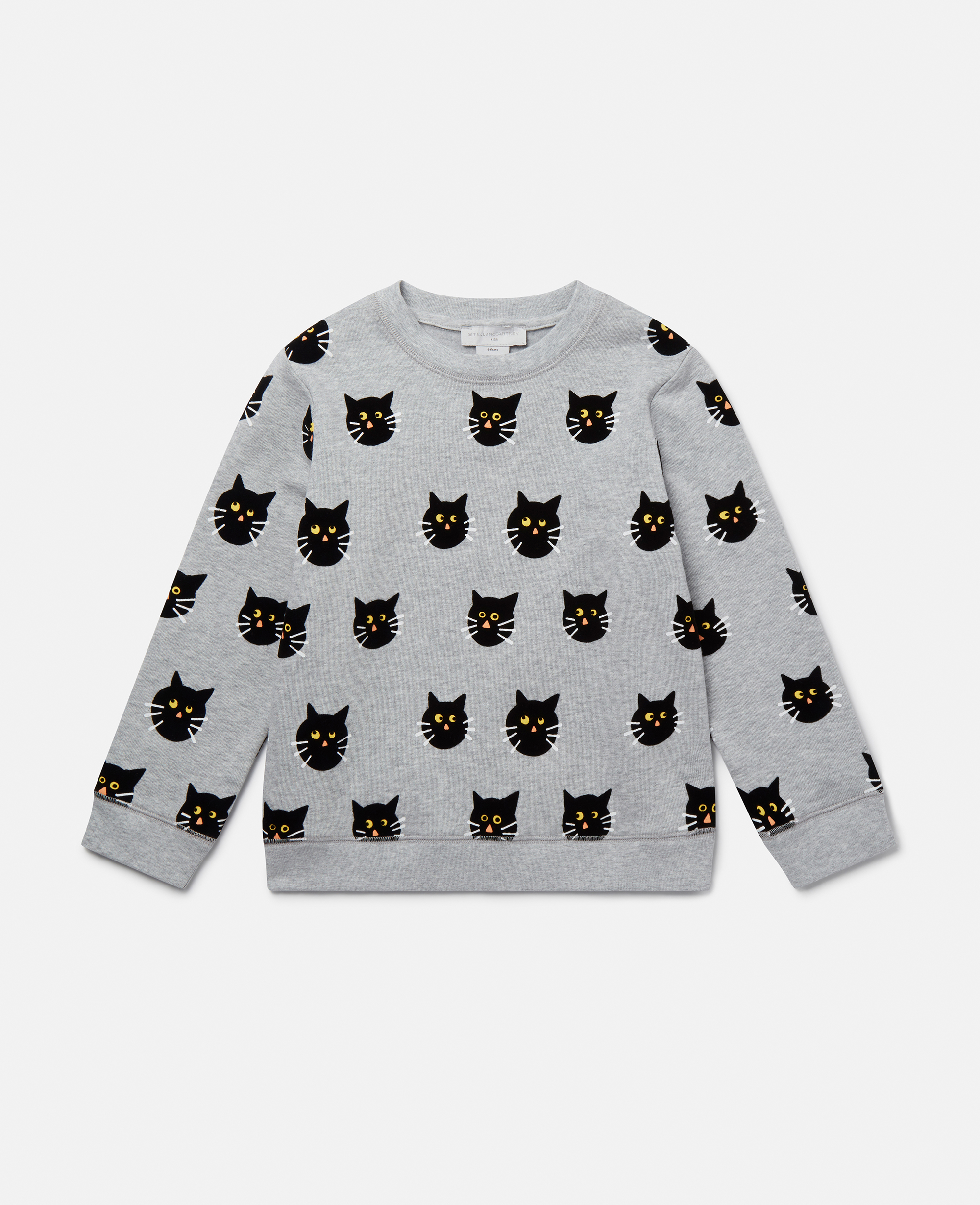 STELLA MCCARTNEY SPOOKY CAT PATTERN SWEATSHIRT