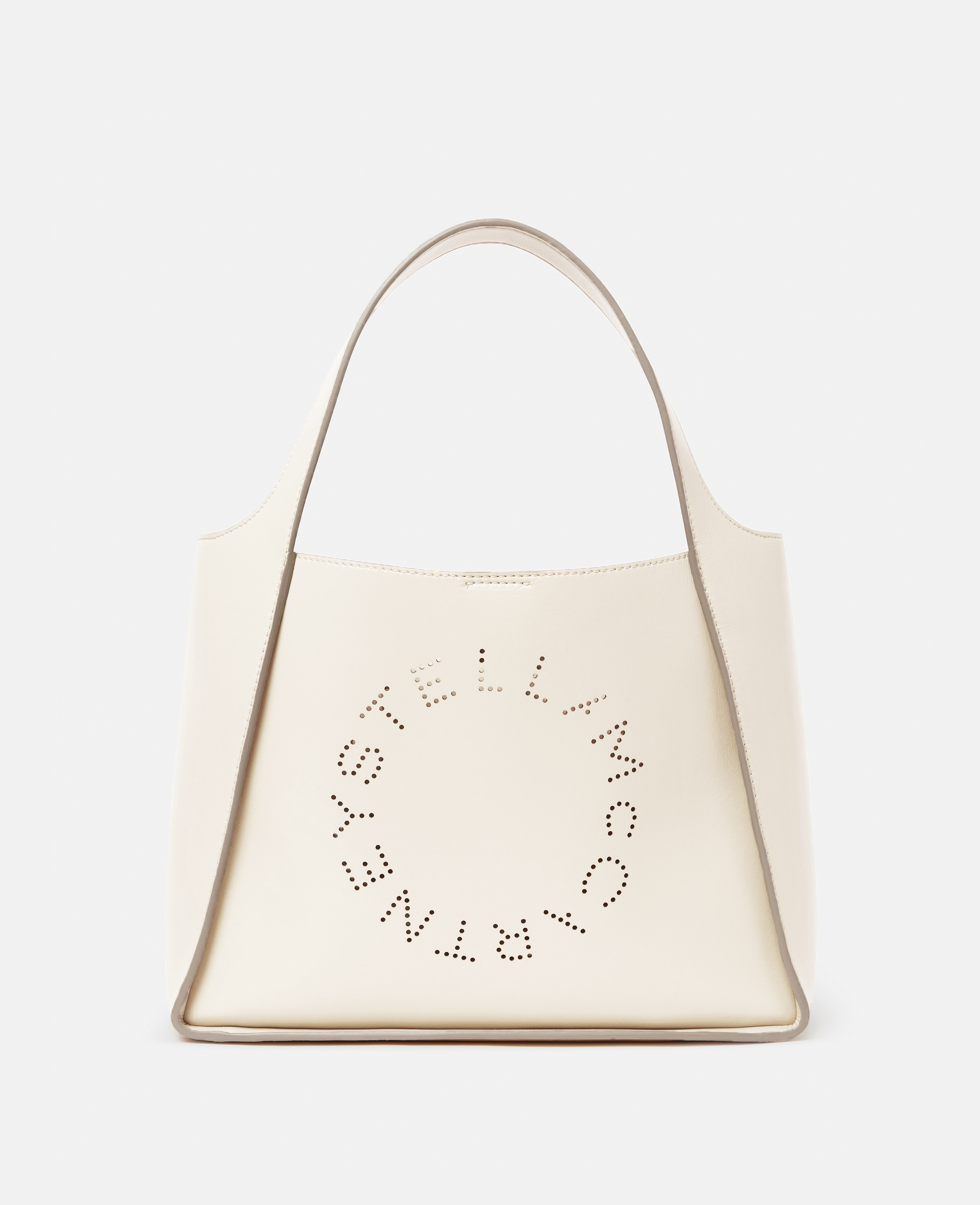 stella mccartney - stella logo crossbody bag, woman, white