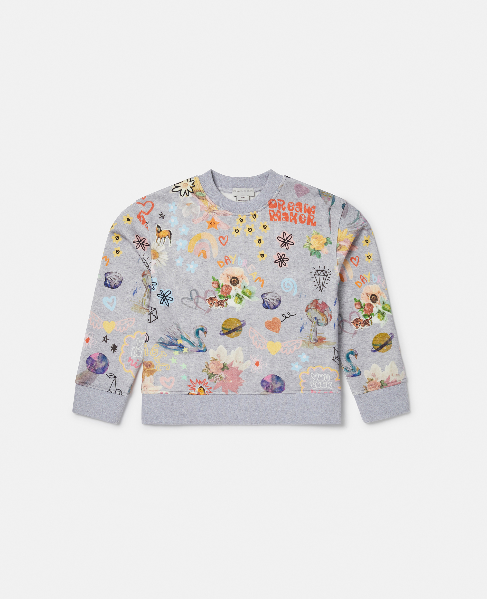 Stella Mccartney Babies' Dreammaker Doodle Sweatshirt In Grey