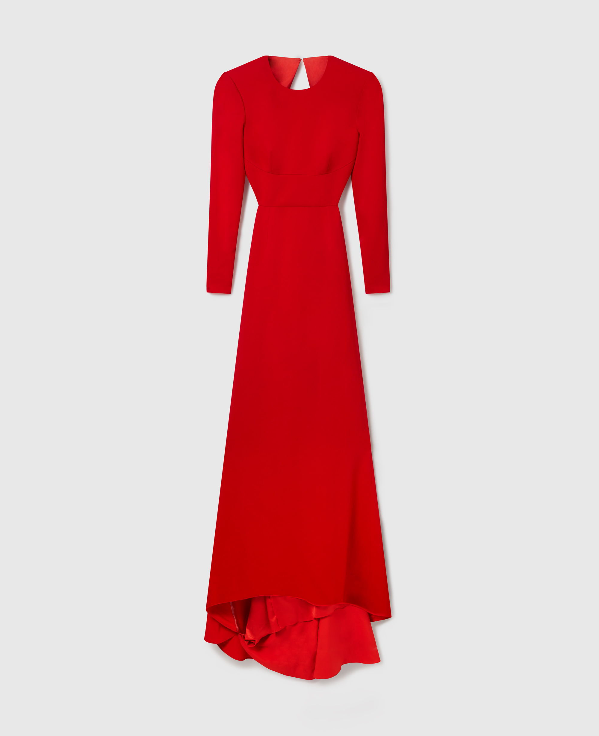 Stella Mccartney Backless Long-sleeve Floor-length Dress In Animal Print