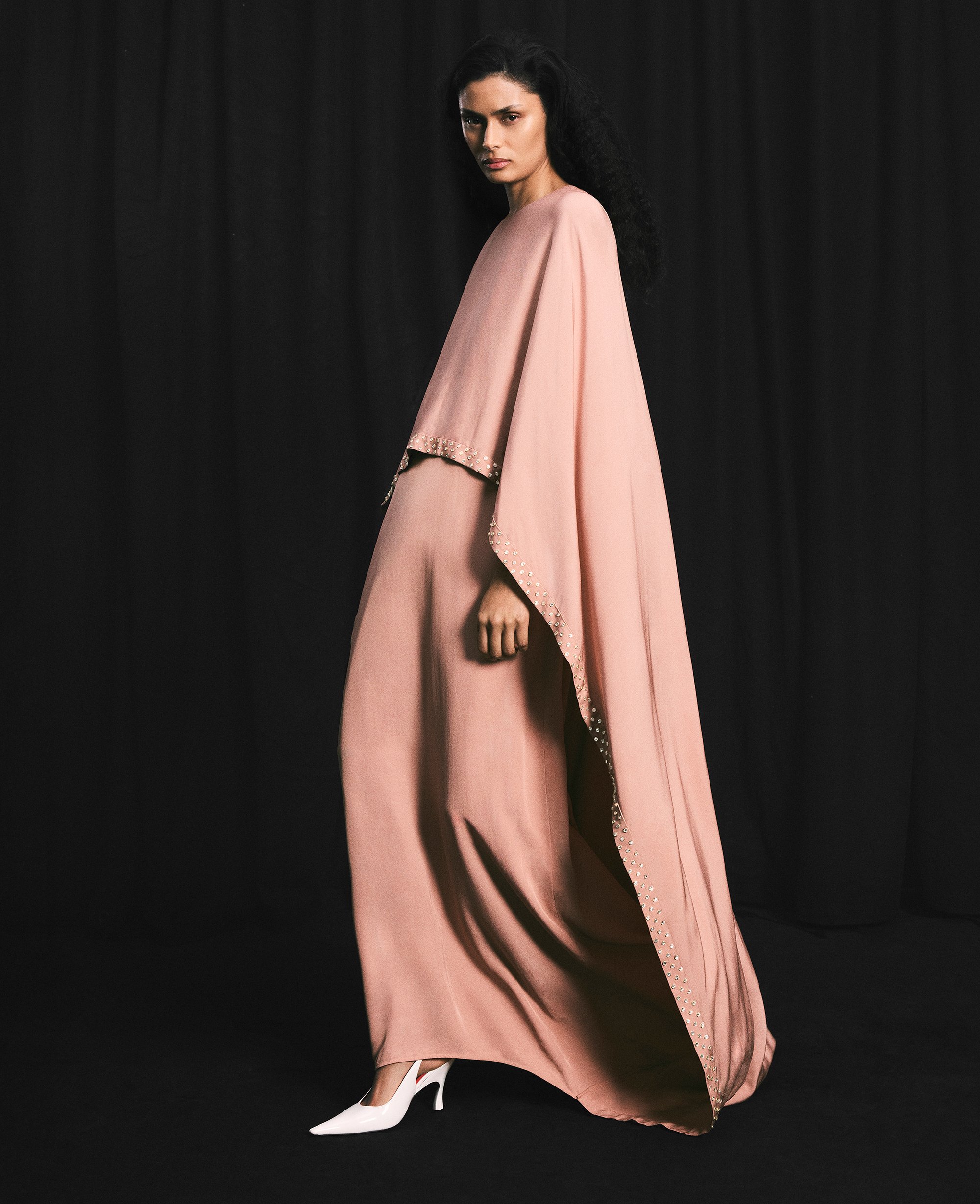 Robe cape de soiree avec cristaux sans plomb, , , Taille: 42 - Stella McCartney - Modalova
