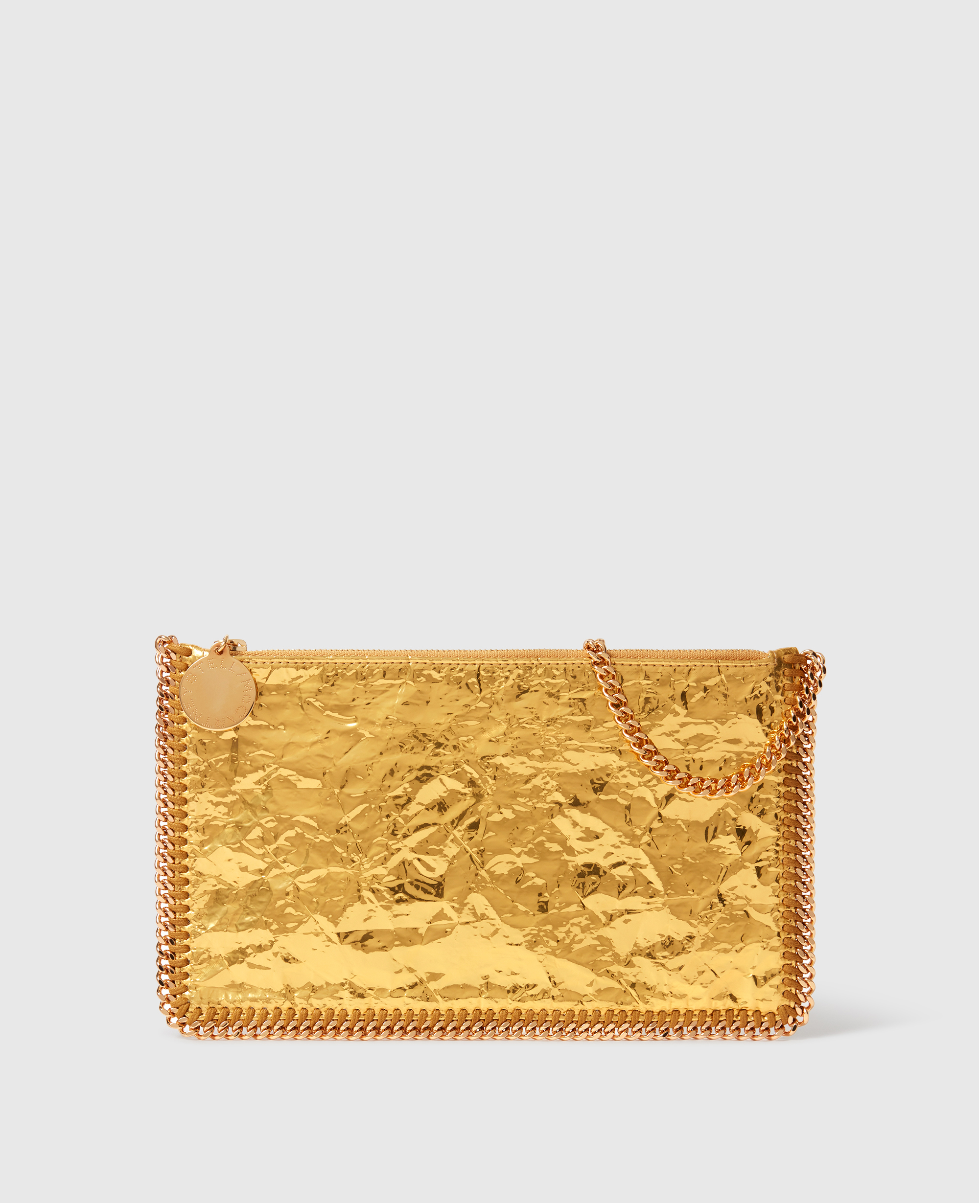 Sac a bandouliere portefeuille Falabella metallise froisse, - Stella McCartney - Modalova