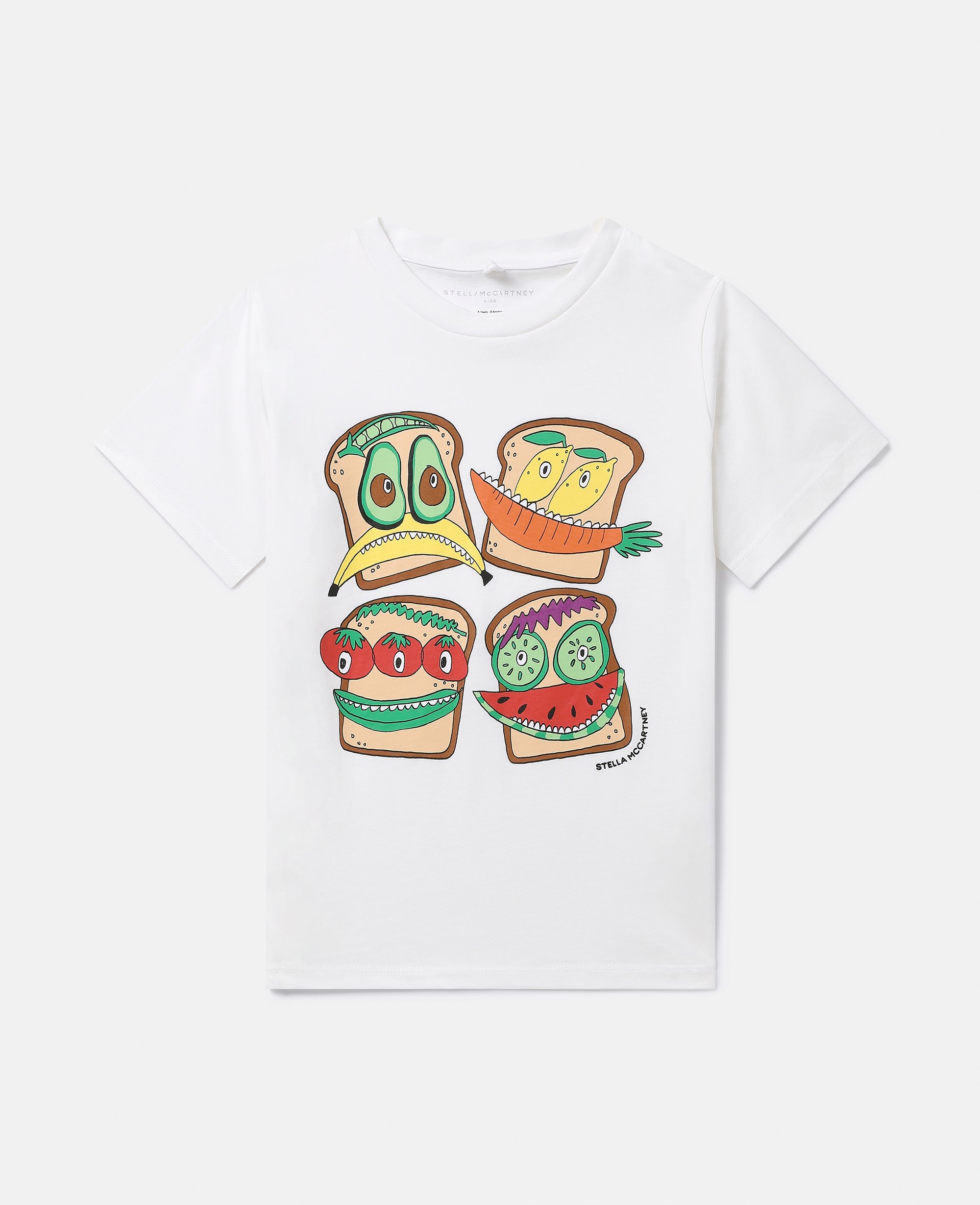 Stella Mccartney Veggie Sandwich T-shirt In Ivory