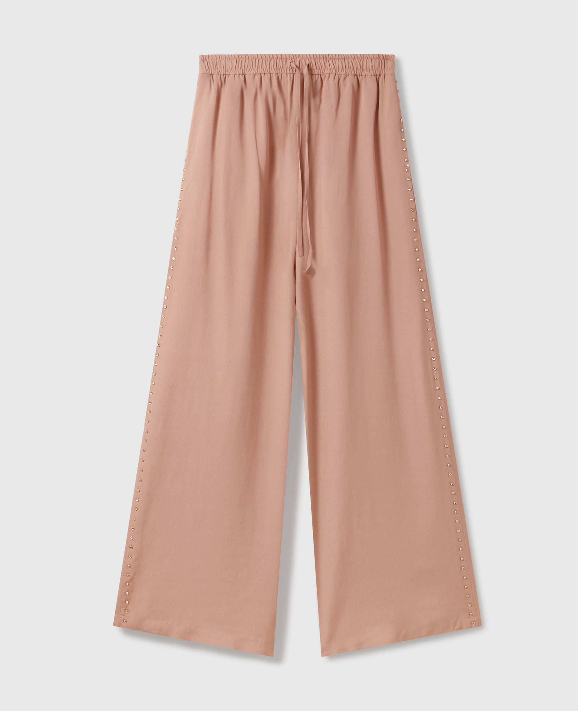 Pantalon large a taille haute avec cristaux sans plomb, , , Taille: 40 - Stella McCartney - Modalova
