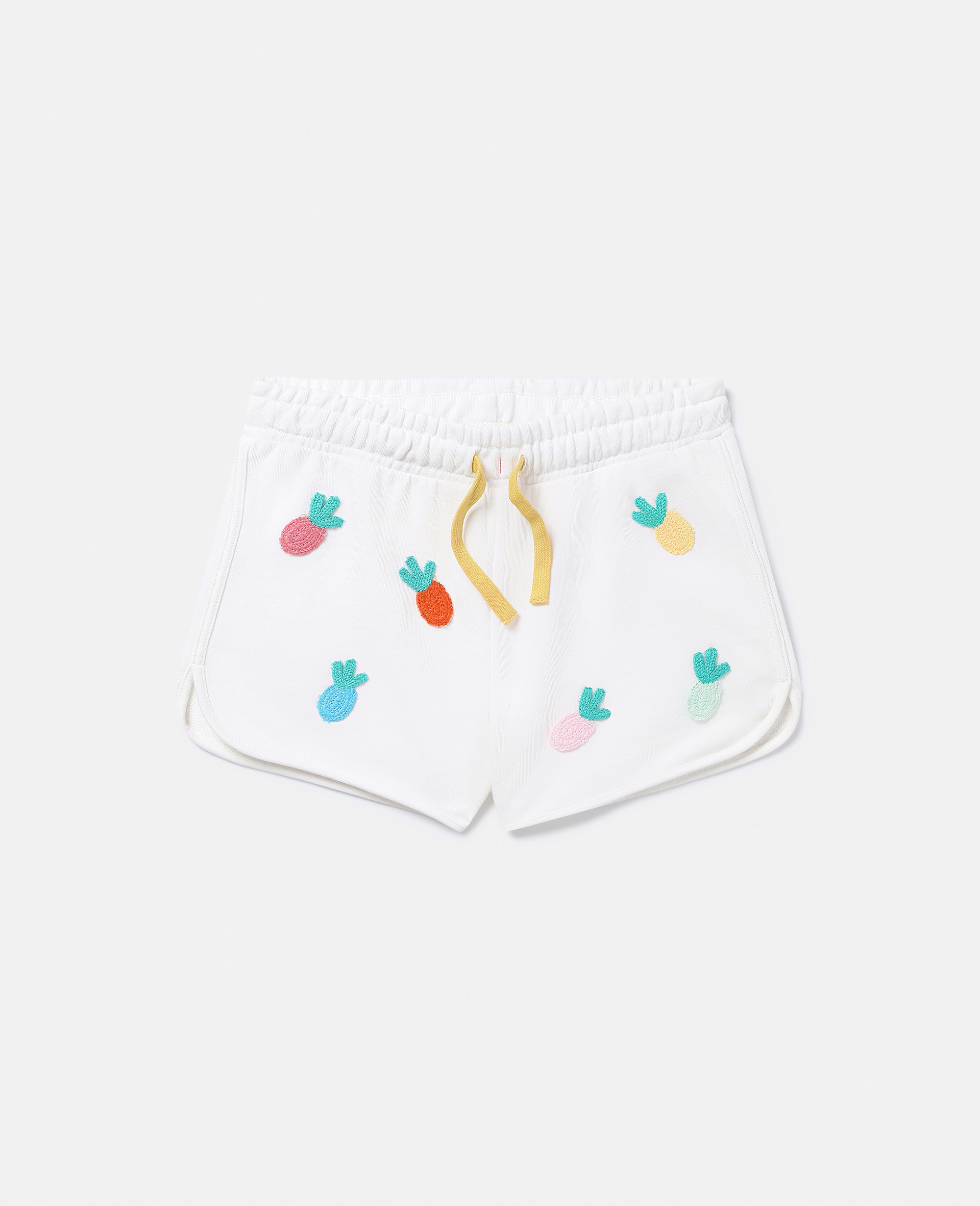 Stella McCartney – Fruit Crochet Jersey Shorts, Woman, Ivory, Size: 5