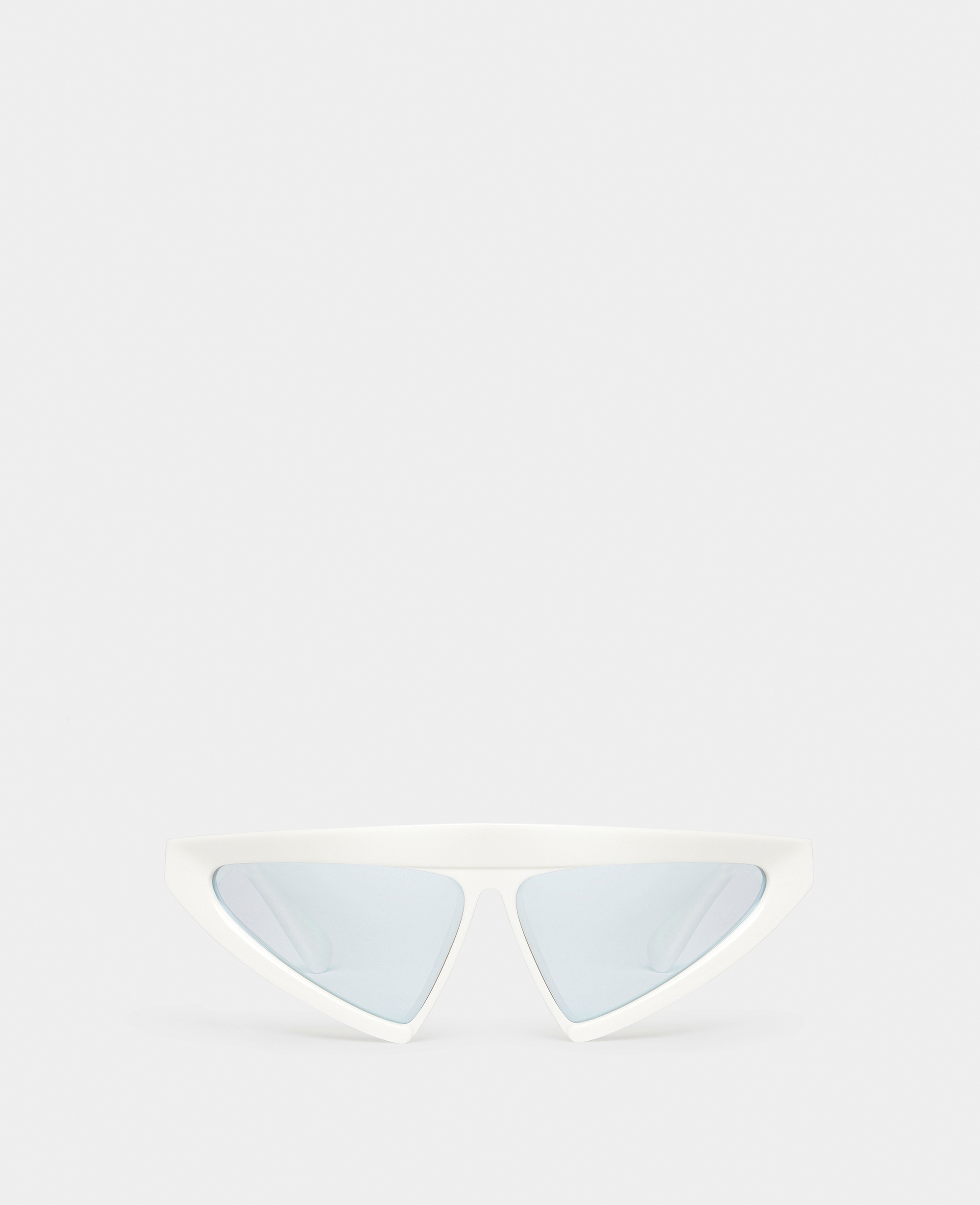 Stella Mccartney Cut-eye Fashion Sunglasses In Shiny Ivory