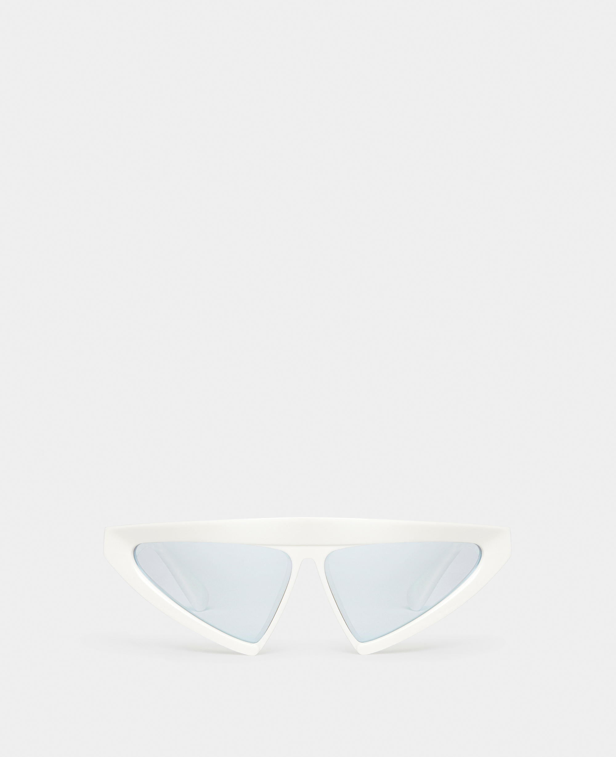Stella Mccartney Cut-eye Fashion Sunglasses In Shiny Ivory