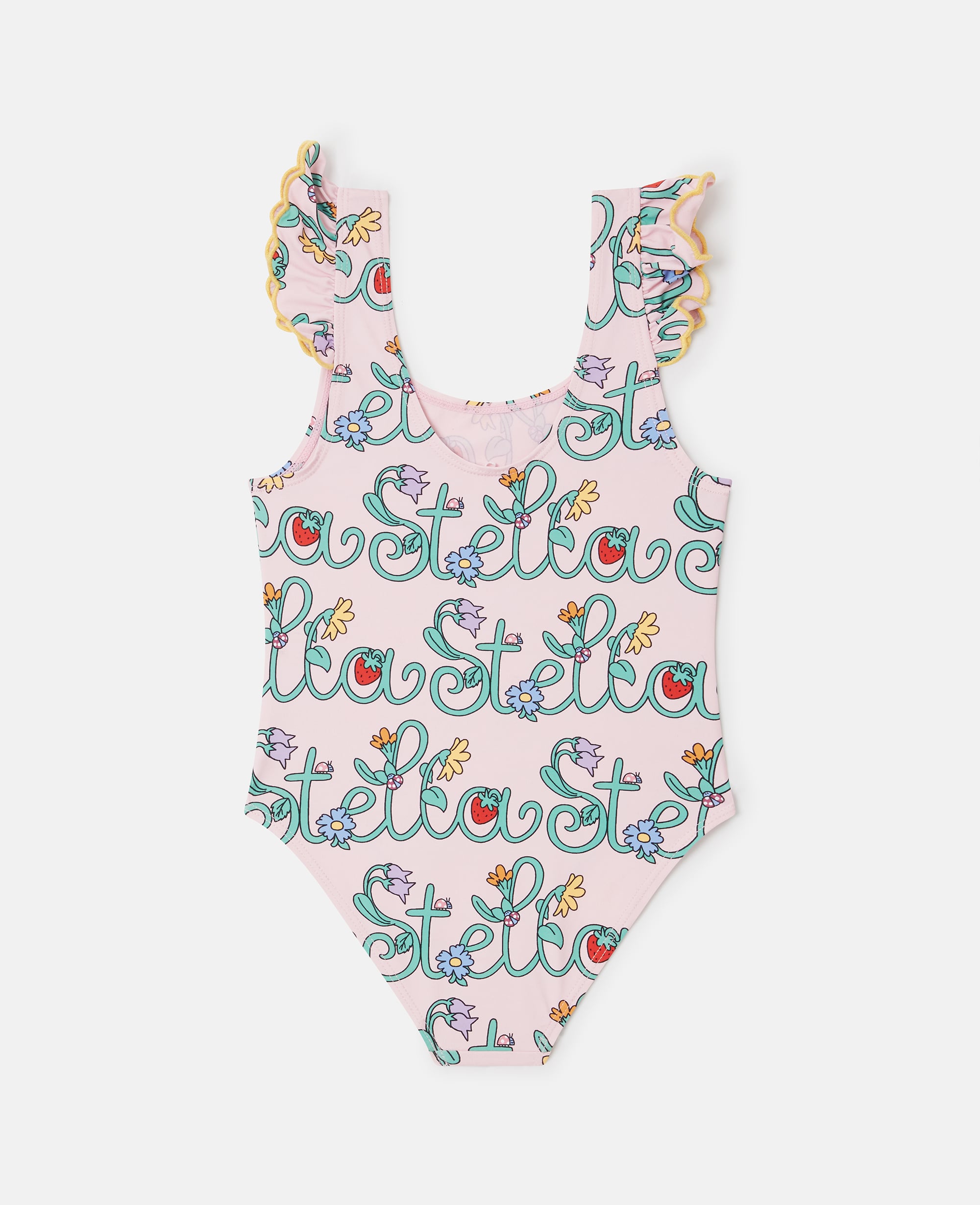 Stella McCartney - Stella Vine Print Swimsuit, Woman, Pink/Multicolor, Size: 2