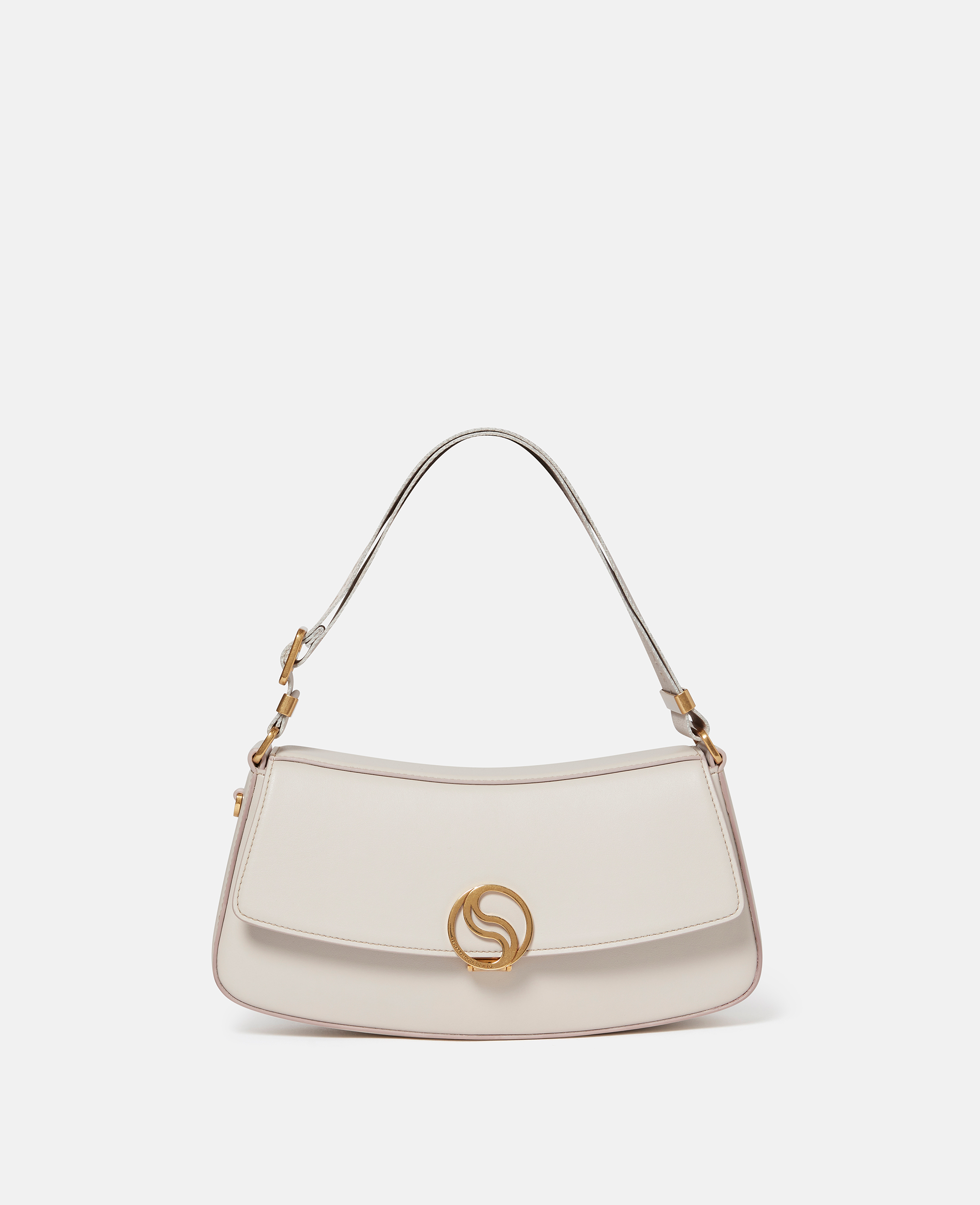 Stella Mccartney S-wave Shoulder Bag In Oyster