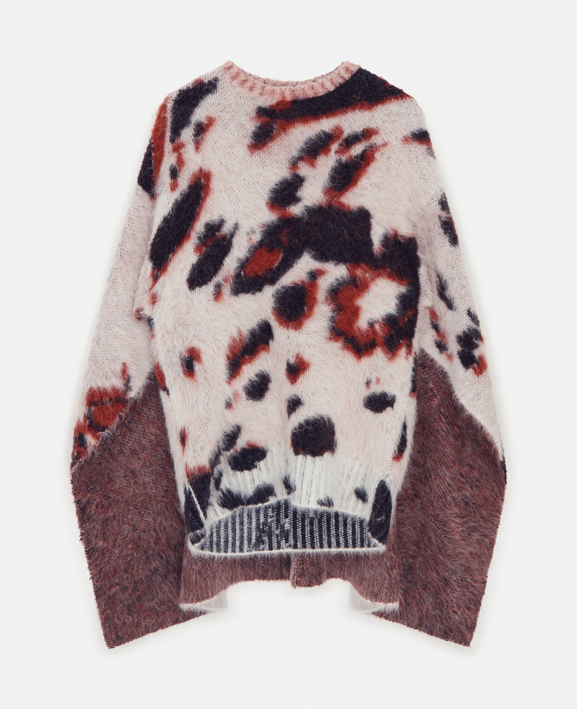 Stella Mccartney Appaloosa Pony Jacquard Knit Cape Jumper