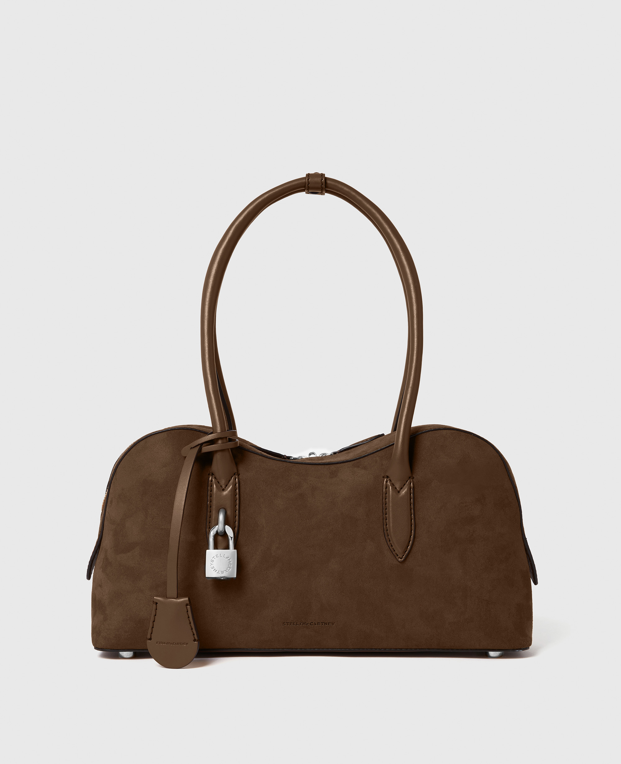 Stella McCartney - Ryder Suede Shoulder Bag, Woman, Moka