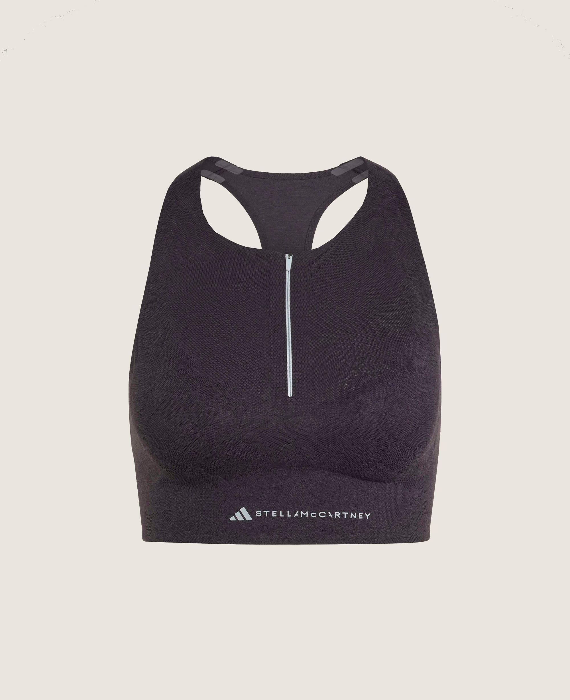 Stella McCartney - Kurzes adidas by Stella McCartney Running Top mit floraler Spitze, , Größe: S