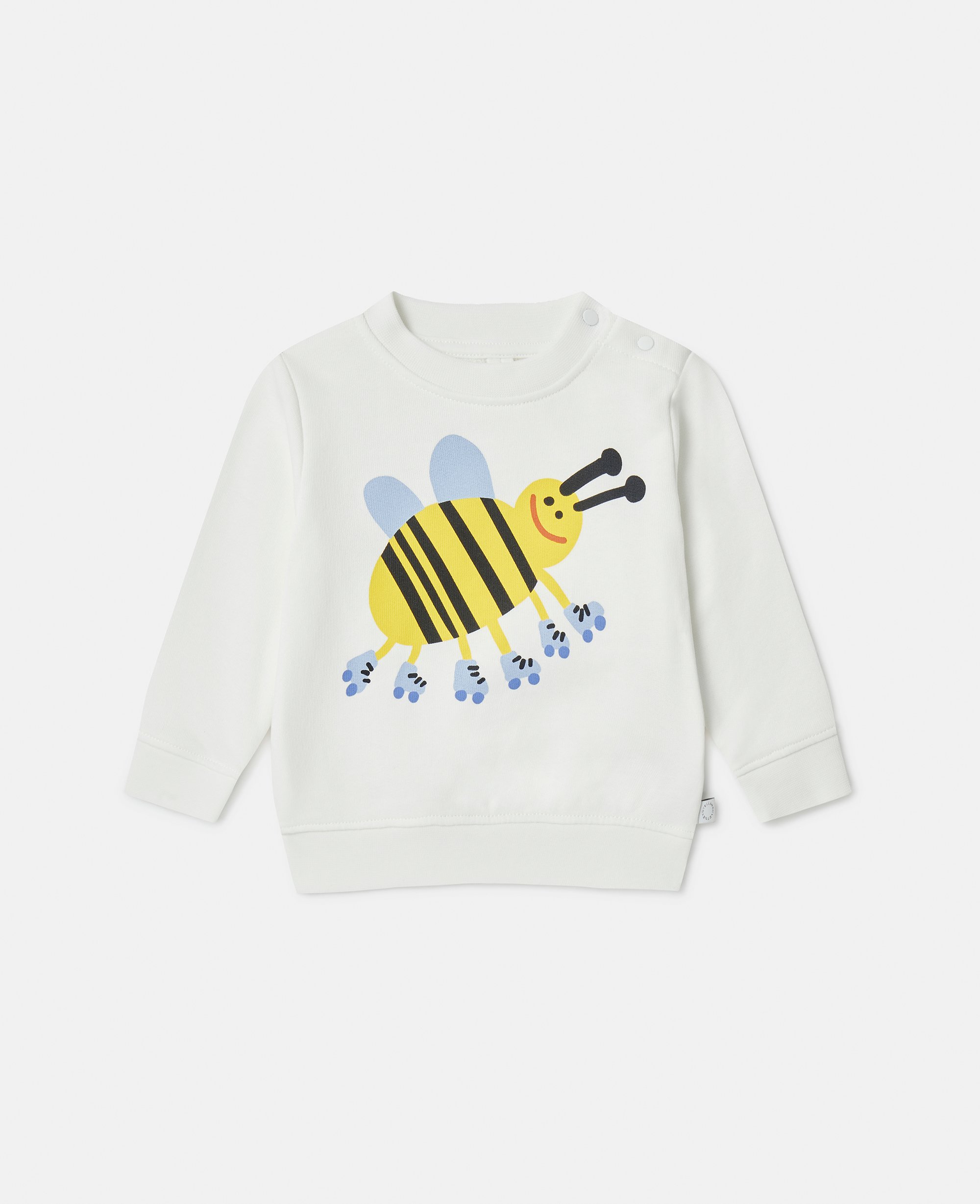 Stella McCartney – Roller Skate Bumblebee Sweatshirt, Woman, Ivory, Size: 24m