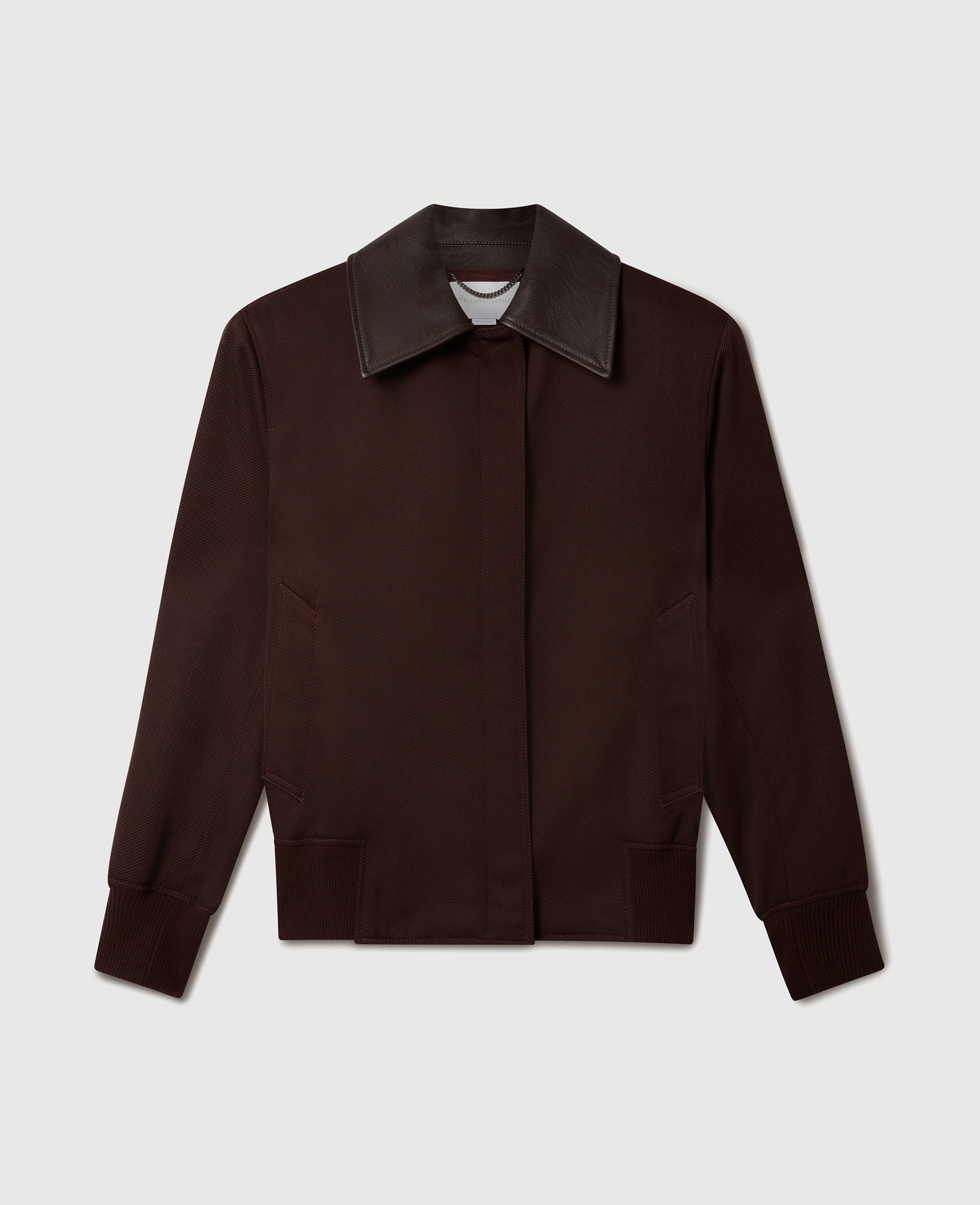 Stella Mccartney Classic Collar Boxy Field Jacket In Purple