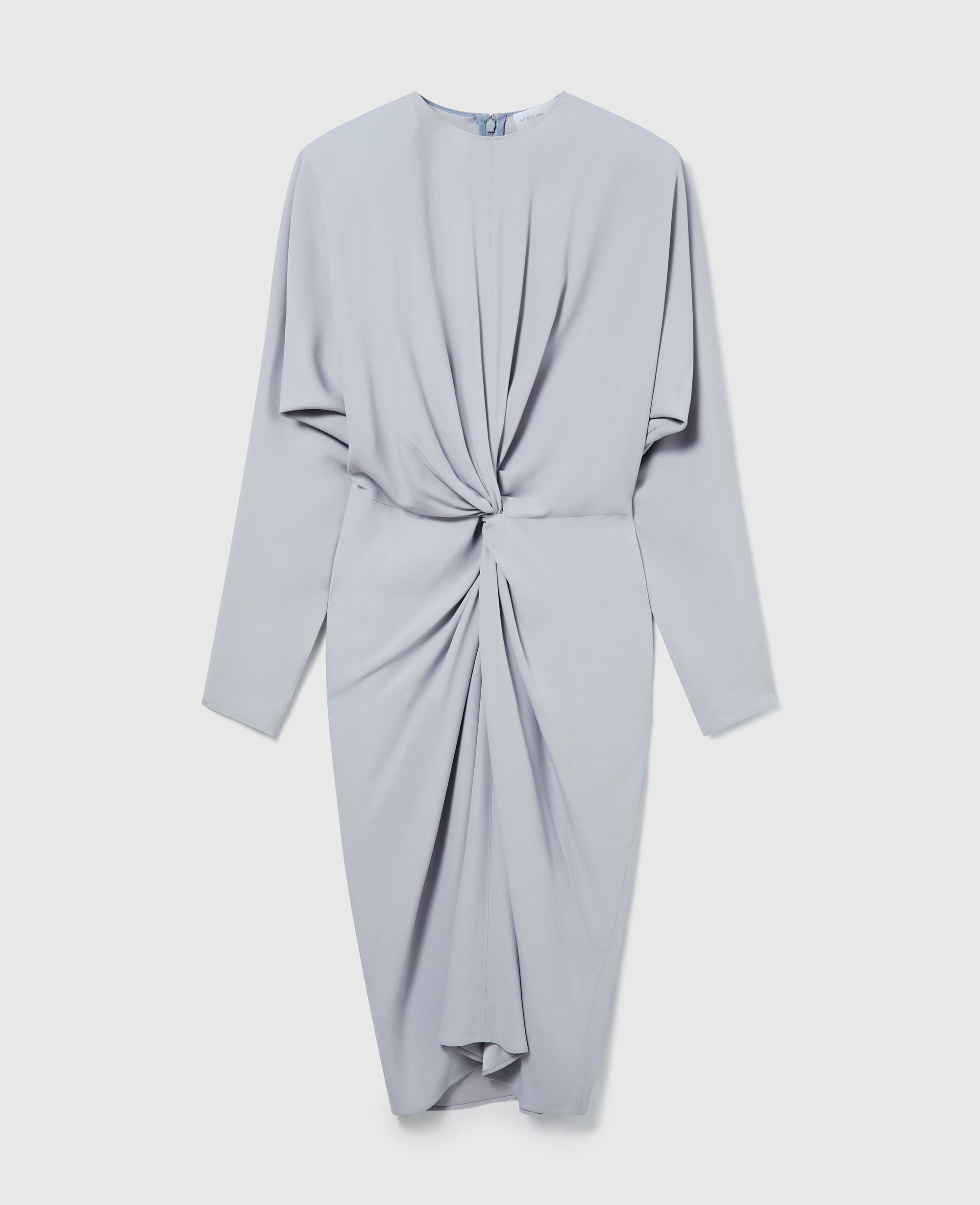 Twist-Front Long-Sleeved Midi Dress, Woman, , Size: 34 - Stella McCartney - Modalova