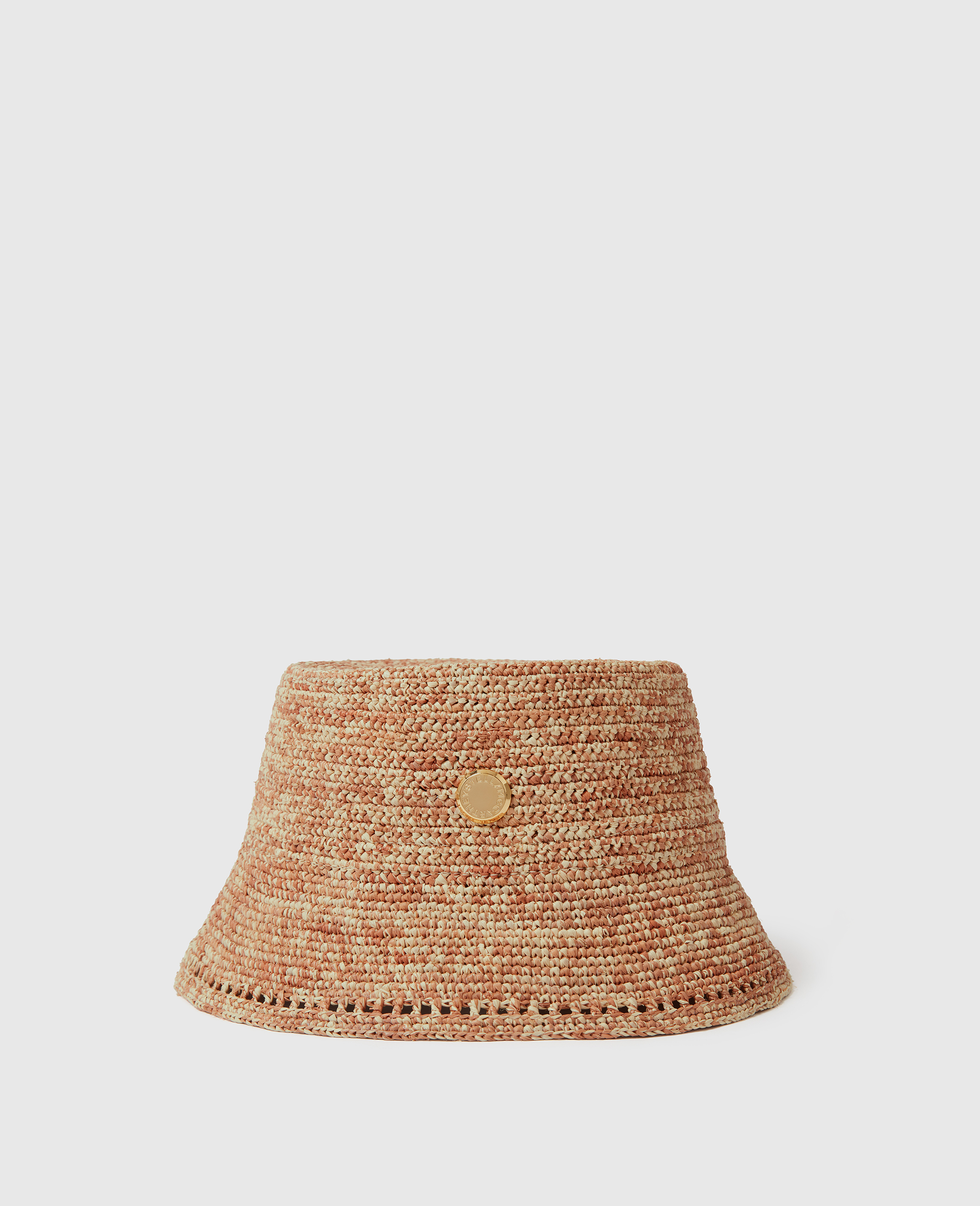 Stella McCartney - Logo Raffia Bucket Hat, , Size: M