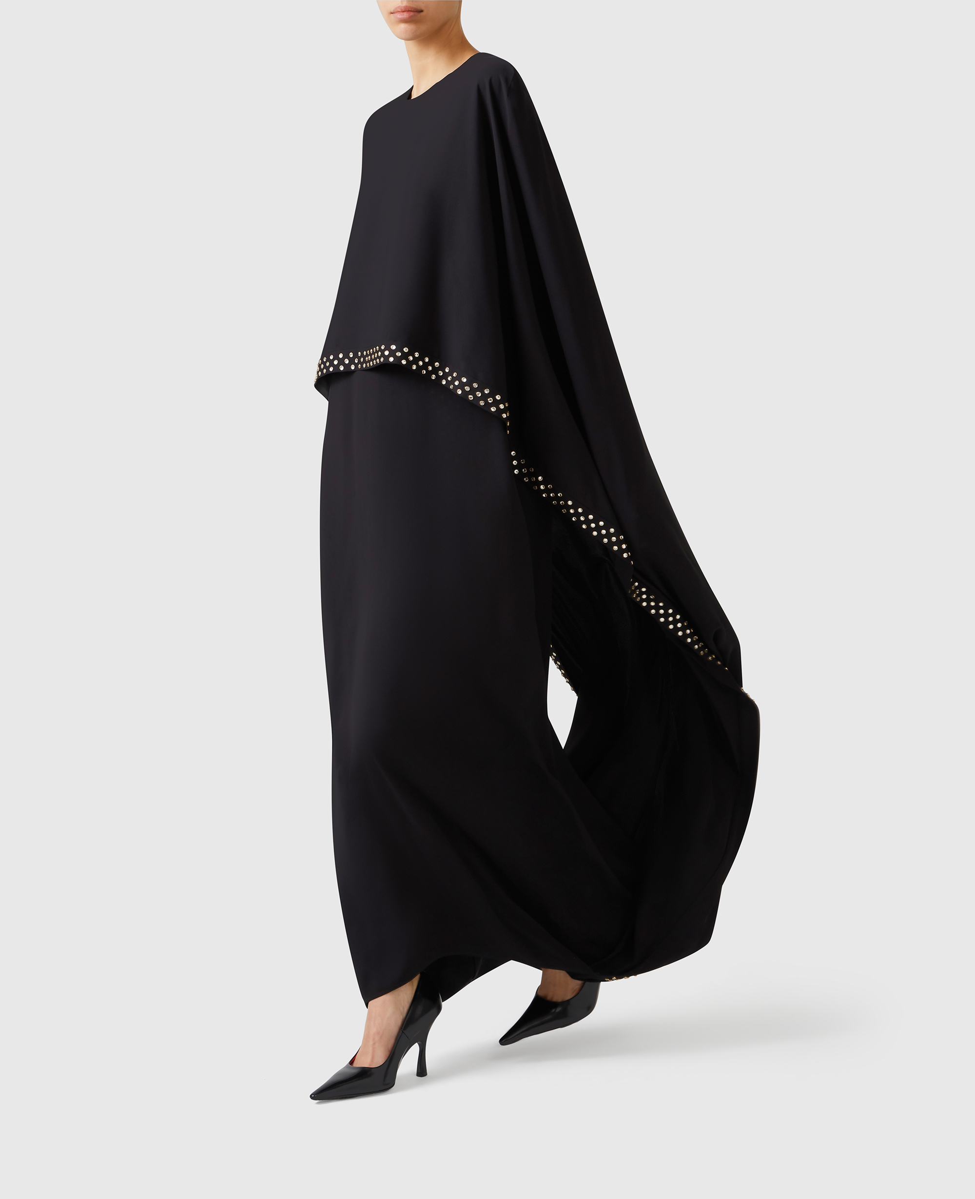 Robe cape de soiree avec cristaux sans plomb, , , Taille: 42 - Stella McCartney - Modalova