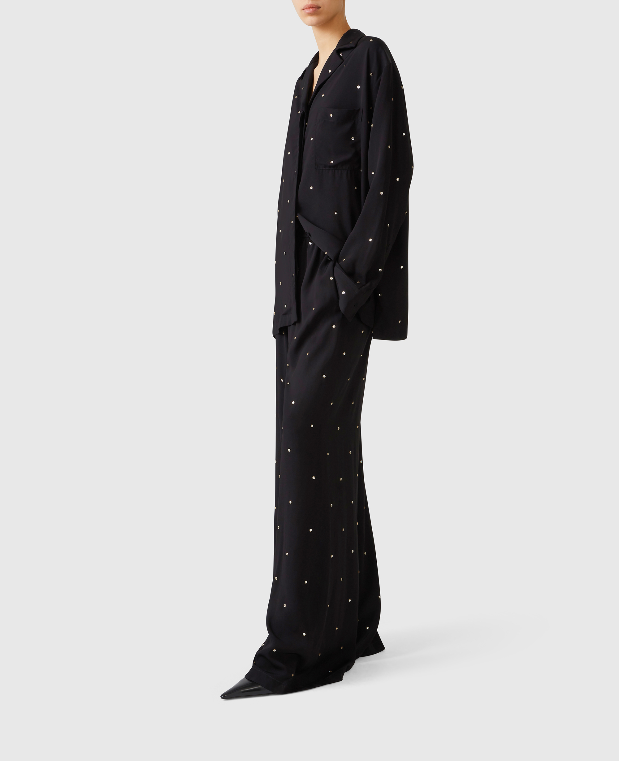 Chemise oversize avec cristaux sans plomb, , , Taille: 44 - Stella McCartney - Modalova