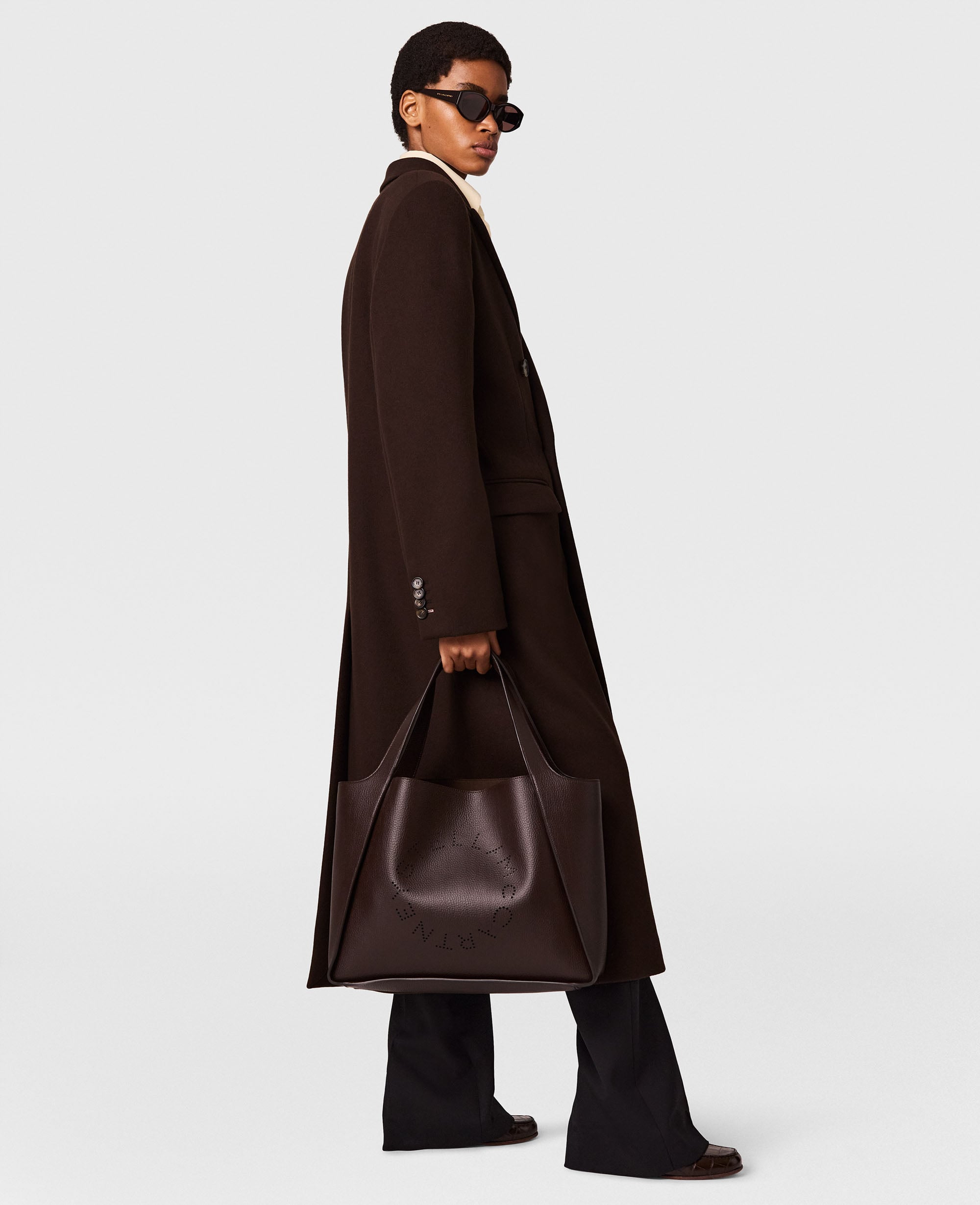 Stella McCartney - Double-Breasted Brushed Wool Coat,,