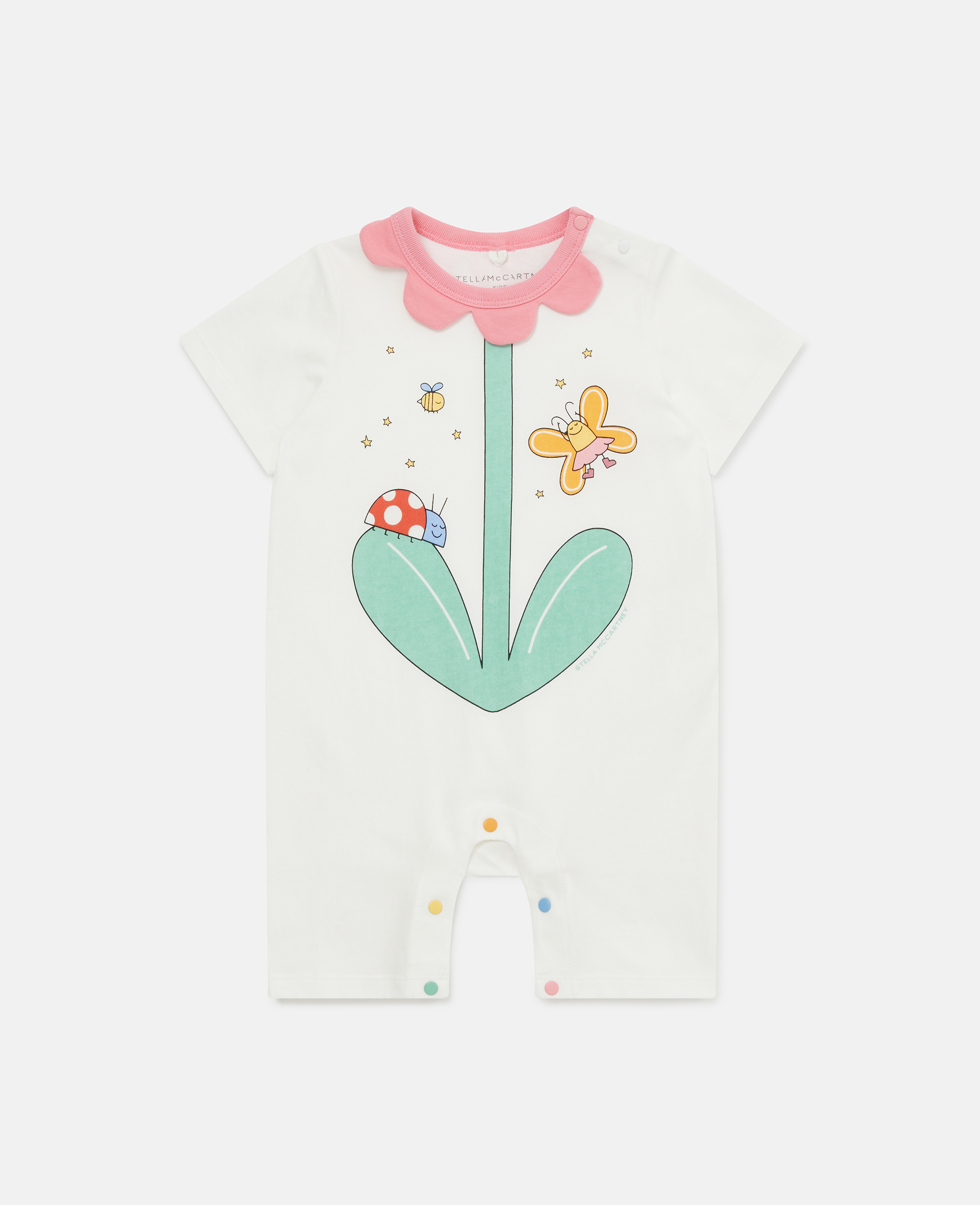 Stella McCartney - Floral Graphic Jumpsuit, Woman, Ivory, Size: 18m