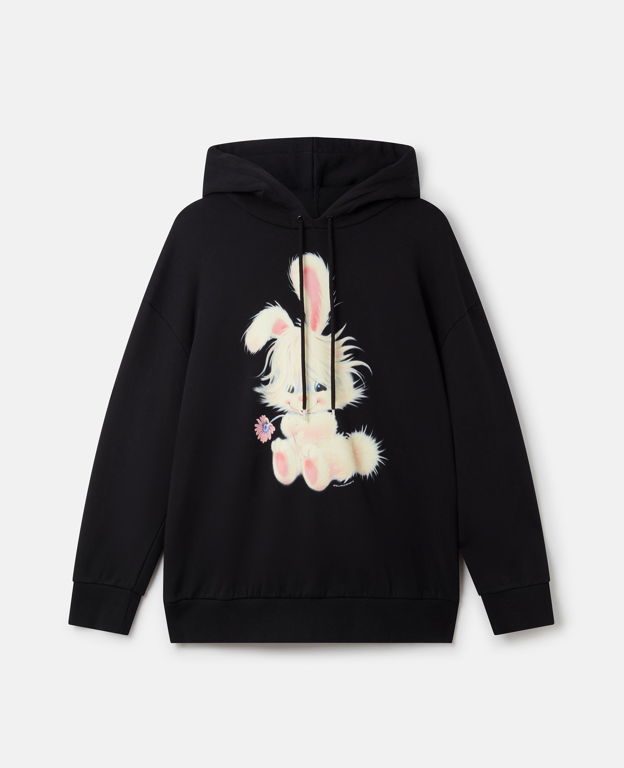 Stella Mccartney Lunar New Year Rabbit Motif Hoodie In Black