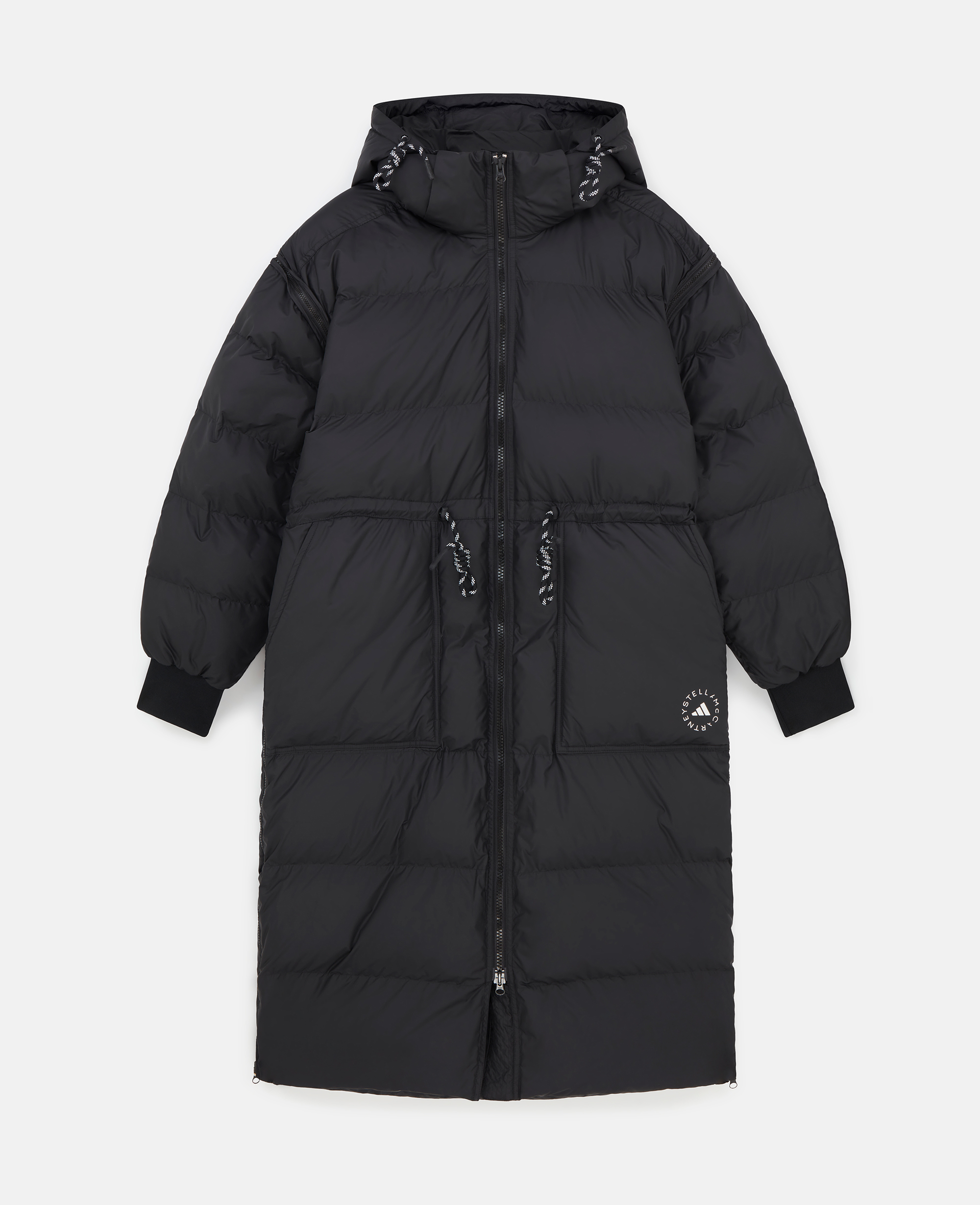 Stella McCartney – TrueNature Long Padded Coat, Woman, Black, Size: L