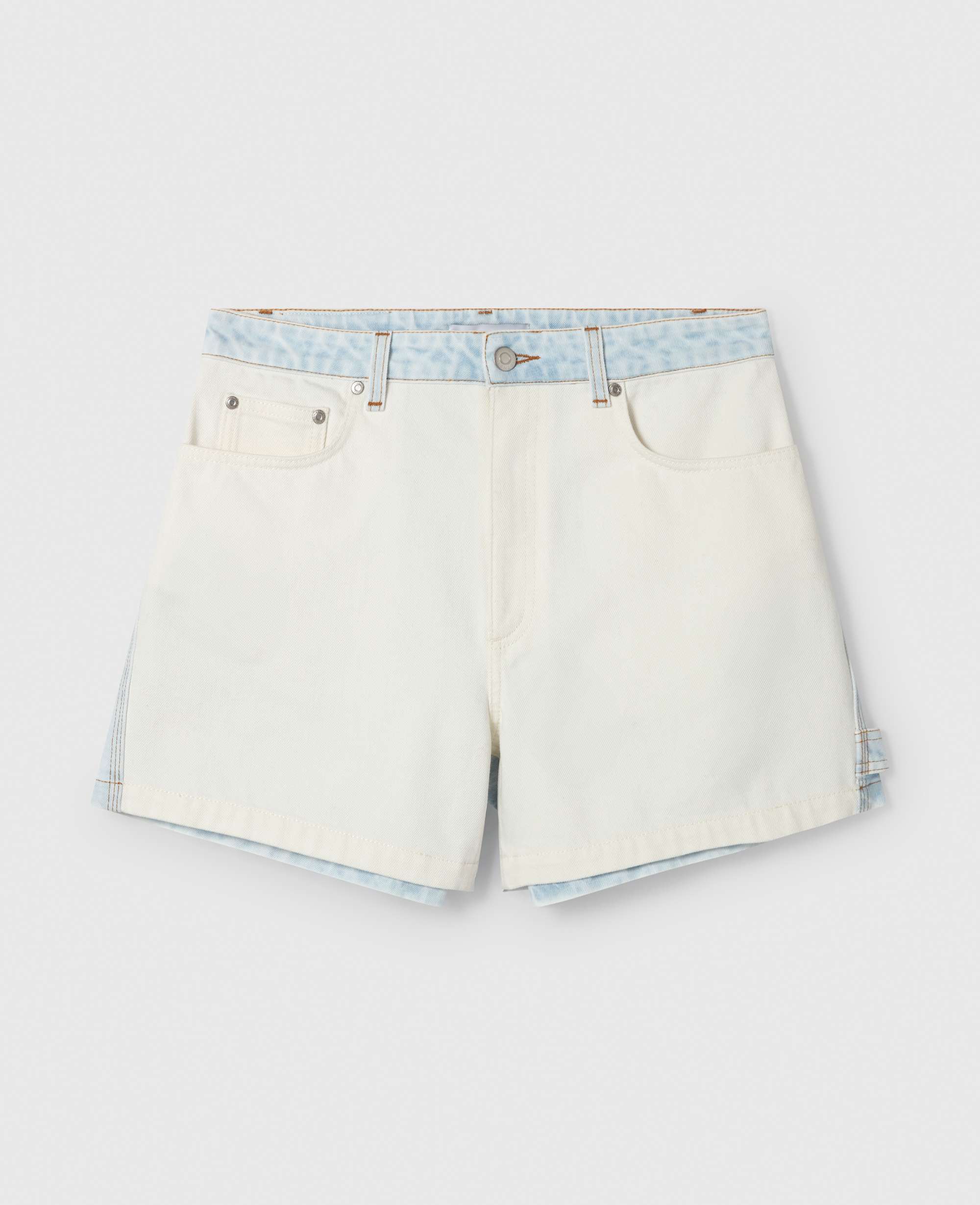 Stella Mccartney Panelled Denim Shorts
