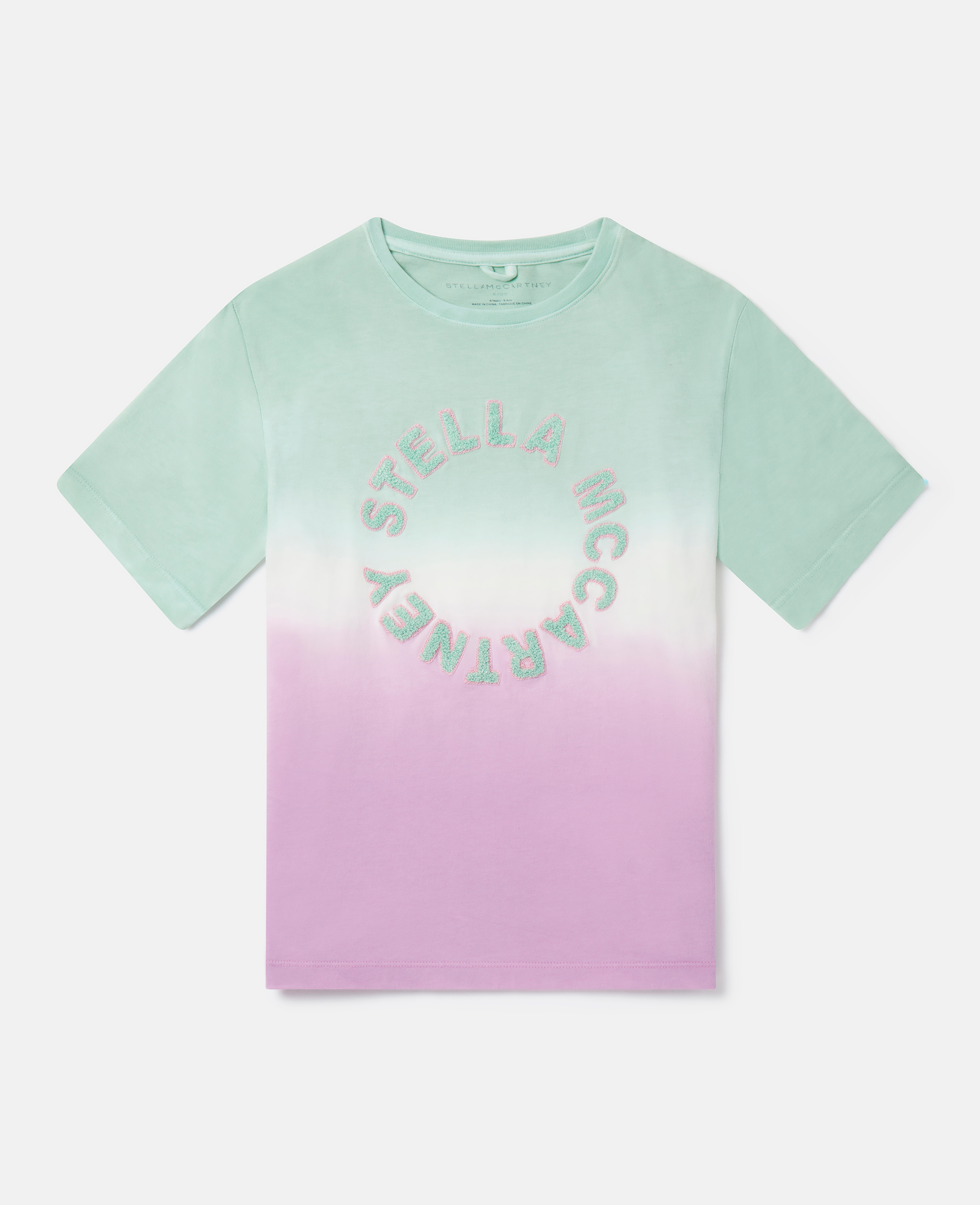 Stella Mccartney Kids' Medallion Logo Ombré T-shirt In Multi