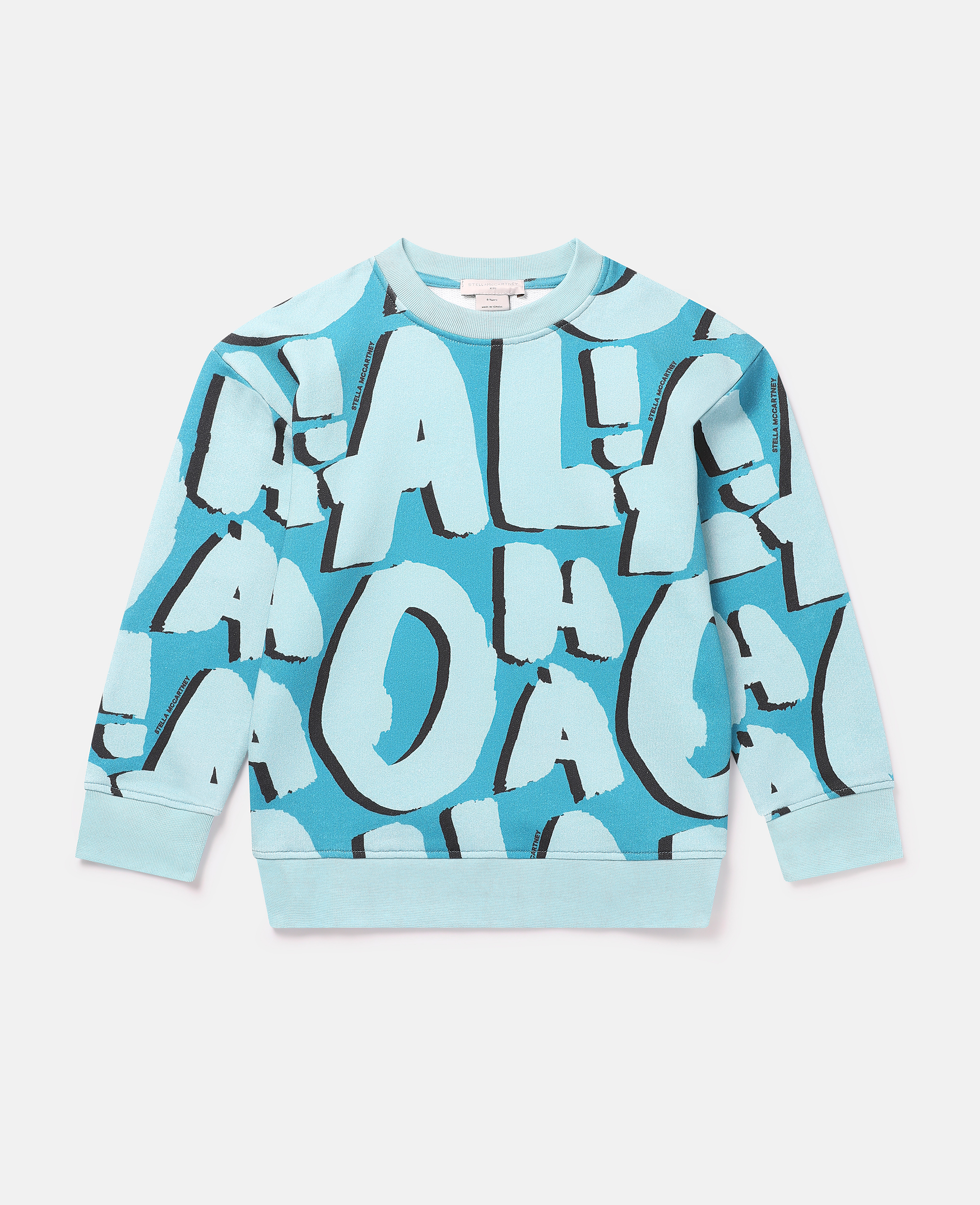 Stella McCartney – Aloha Lettering Sweatshirt, Woman, Bright Blue, Size: 10