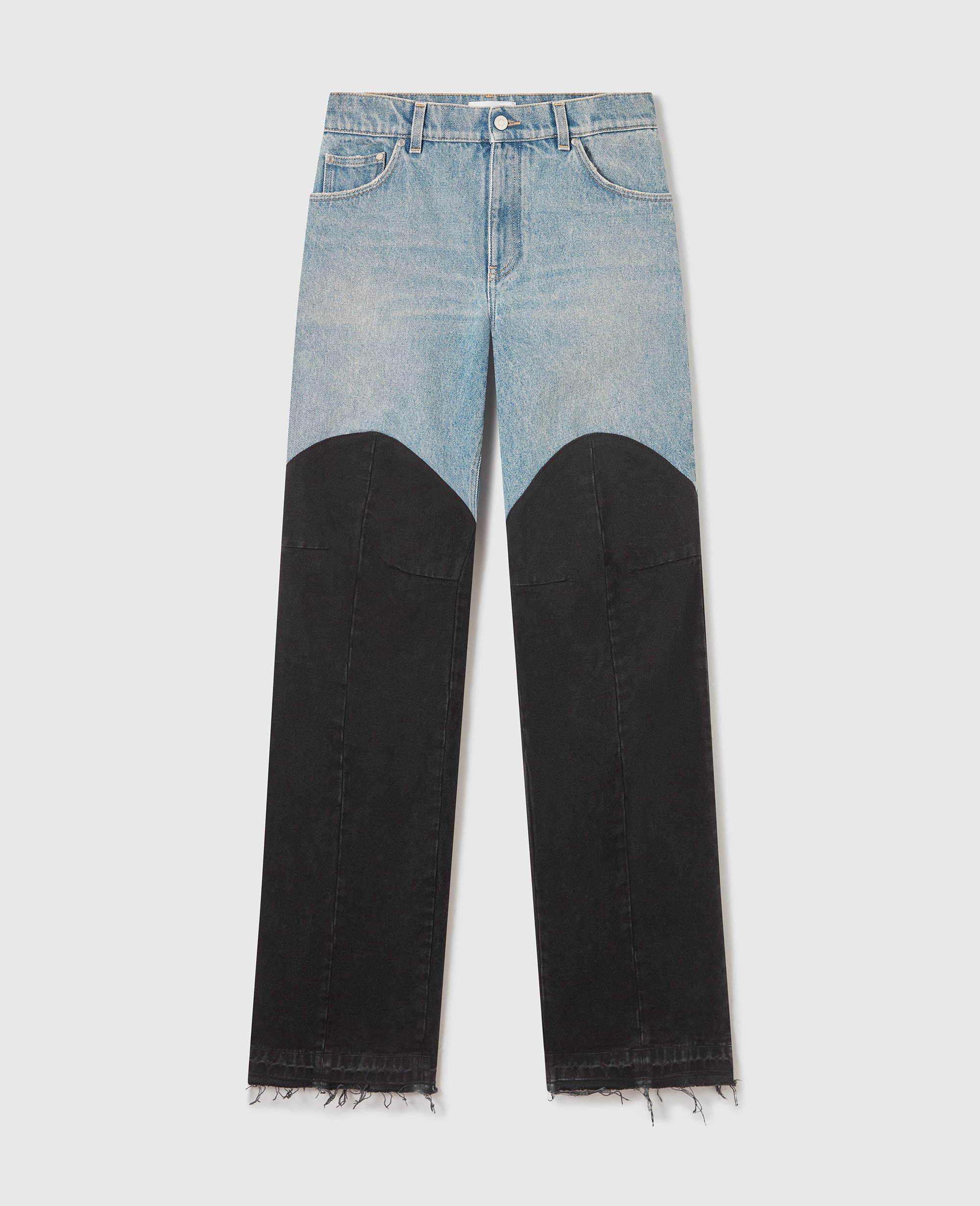 Stella Mccartney Patchwork Panel Denim Jeans In Blue