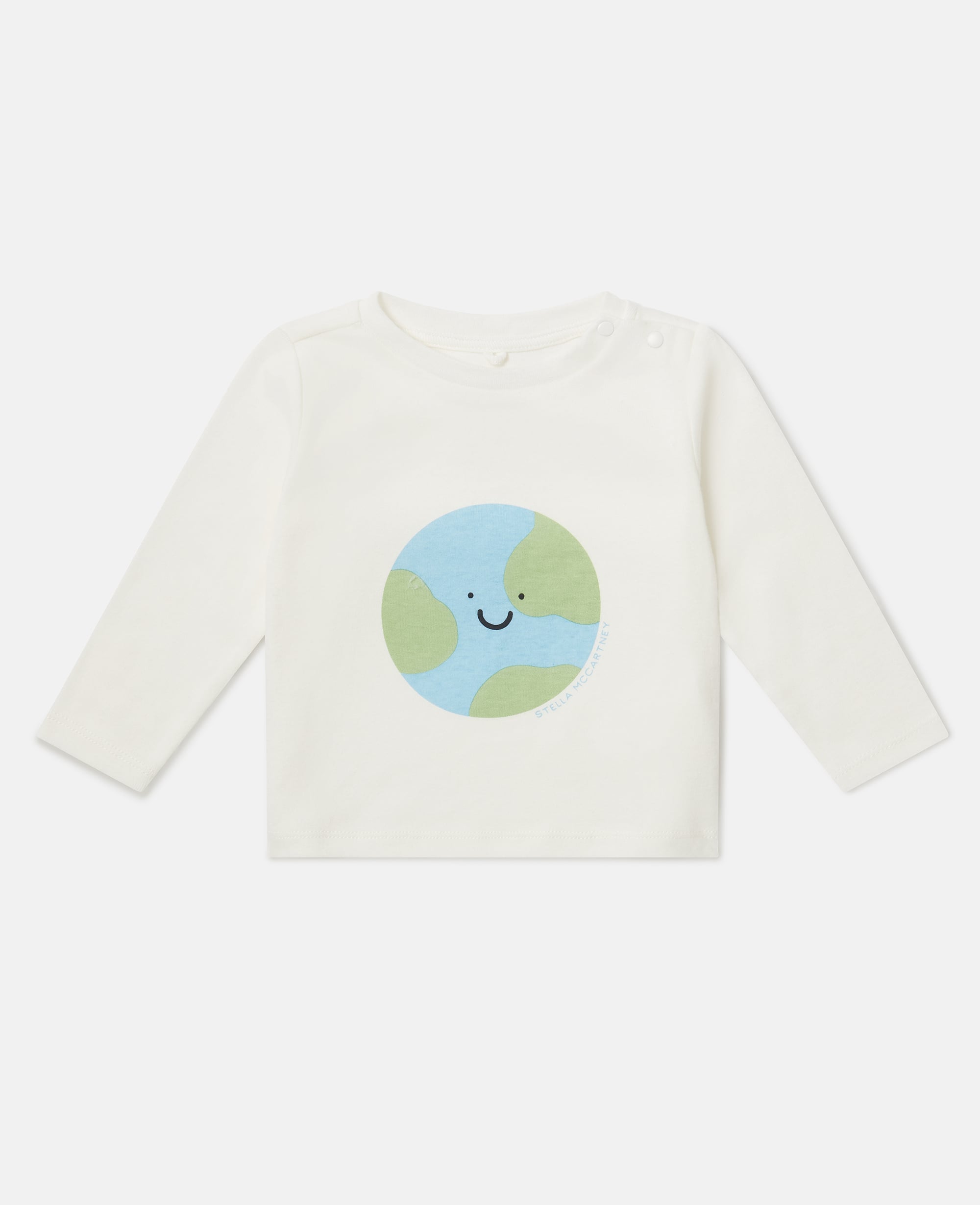Stella McCartney - Earth Graphic Long-Sleeve Top, , Size: 12m