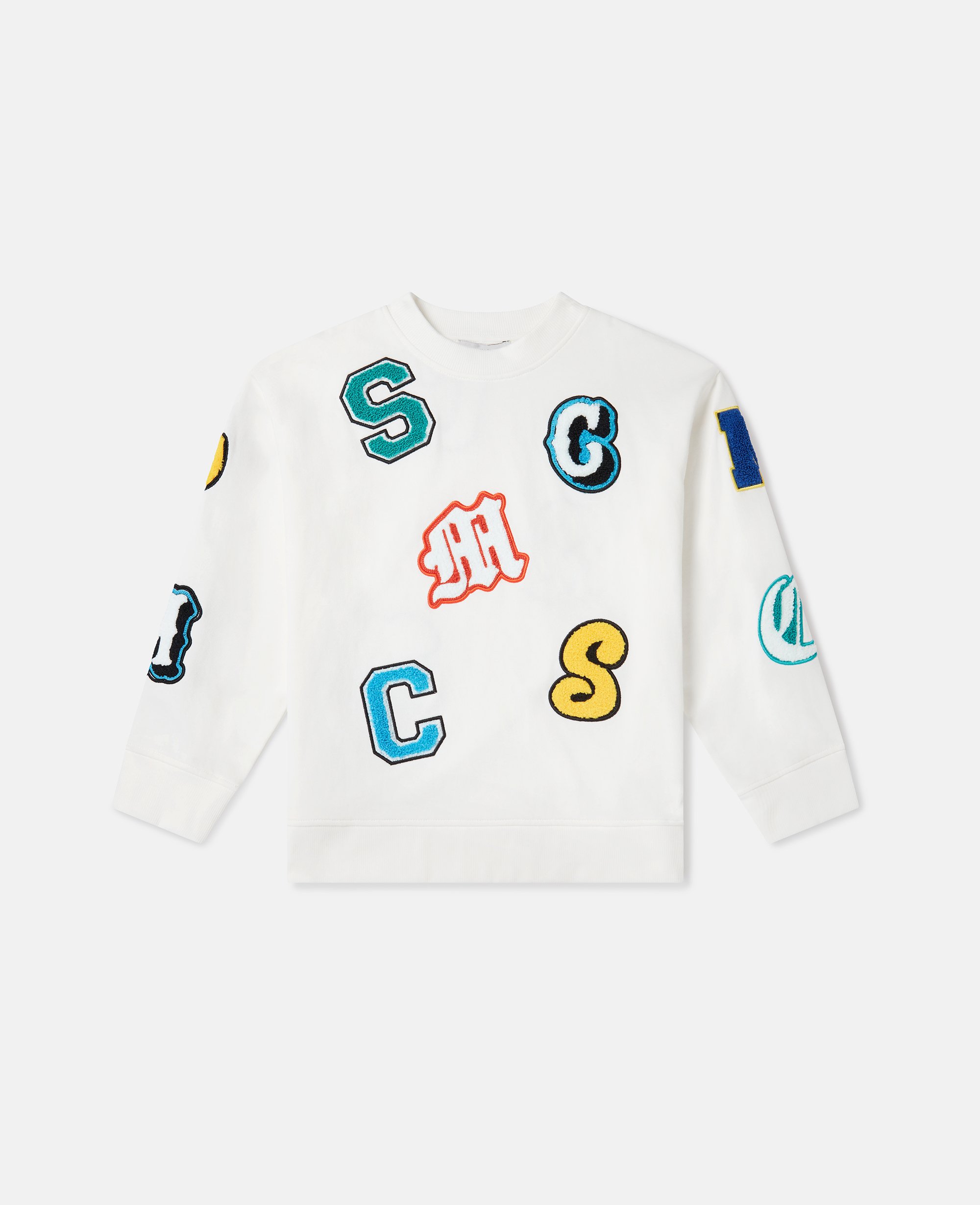 Brand Initials Embroidered Sweatshirt, , Size: 3 - Stella McCartney - Modalova