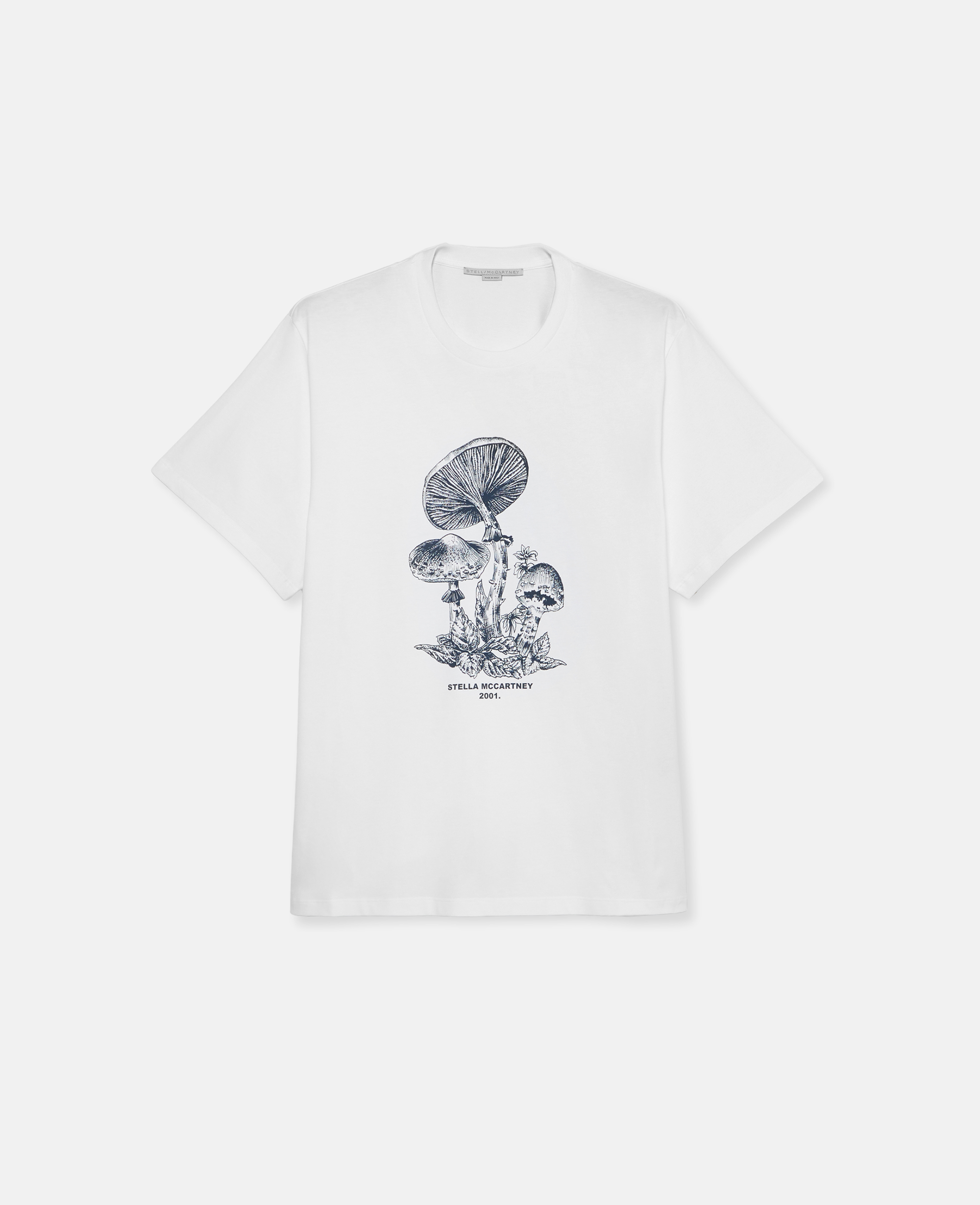 Stella Mccartney Mushroom T-shirt In White Multicolour