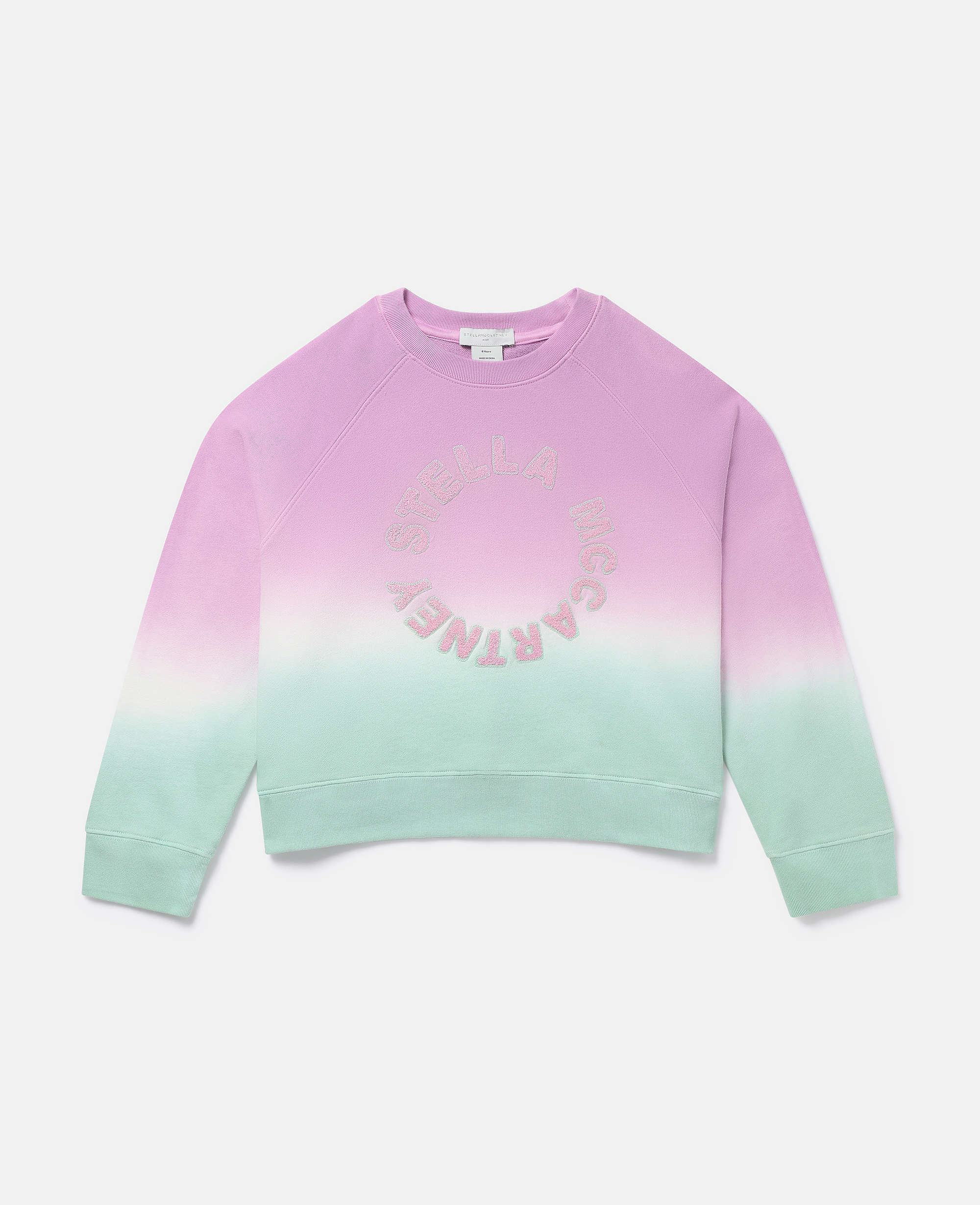 Shop Stella Mccartney Logo Ombré Sweatshirt In Pastel Multicolour