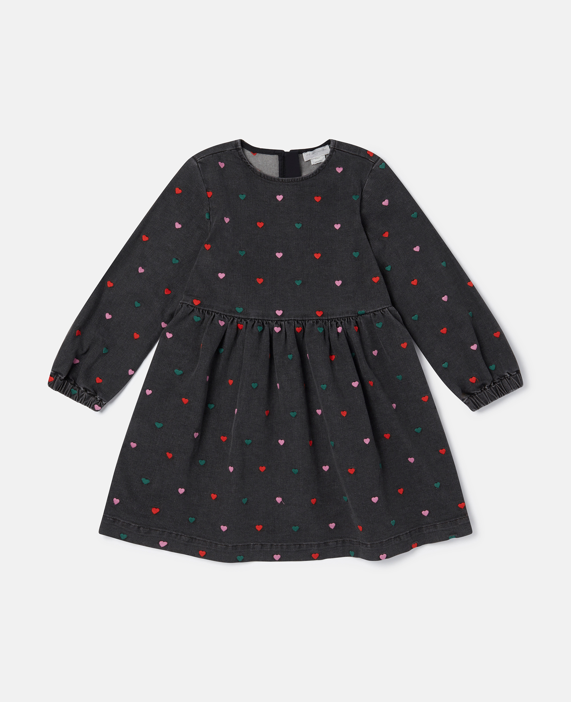 Stella Mccartney Kids' Heart Print Dress In Black