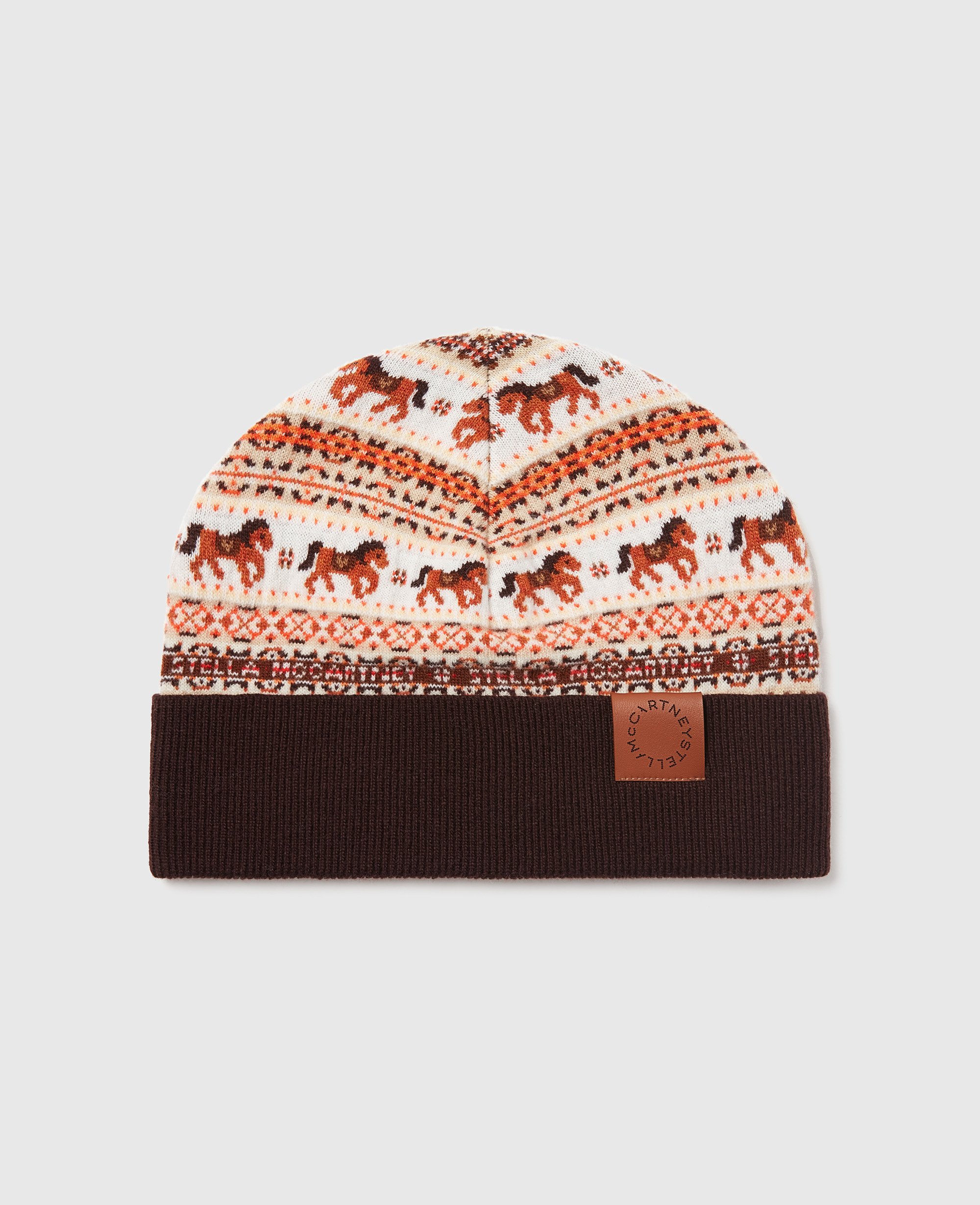 Stella Mccartney Fair Isle Wool Beanie