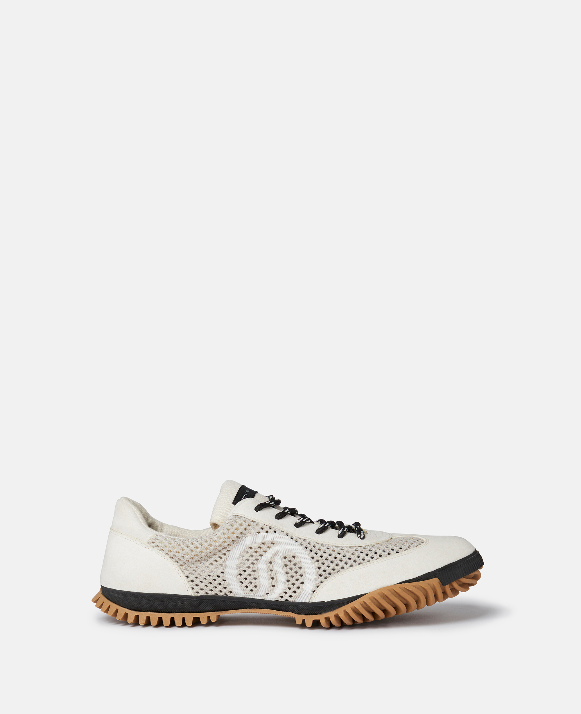 Stella McCartney – S-Wave Sport Mesh Panelled Sneakers, Woman, Pure white, Size: 43