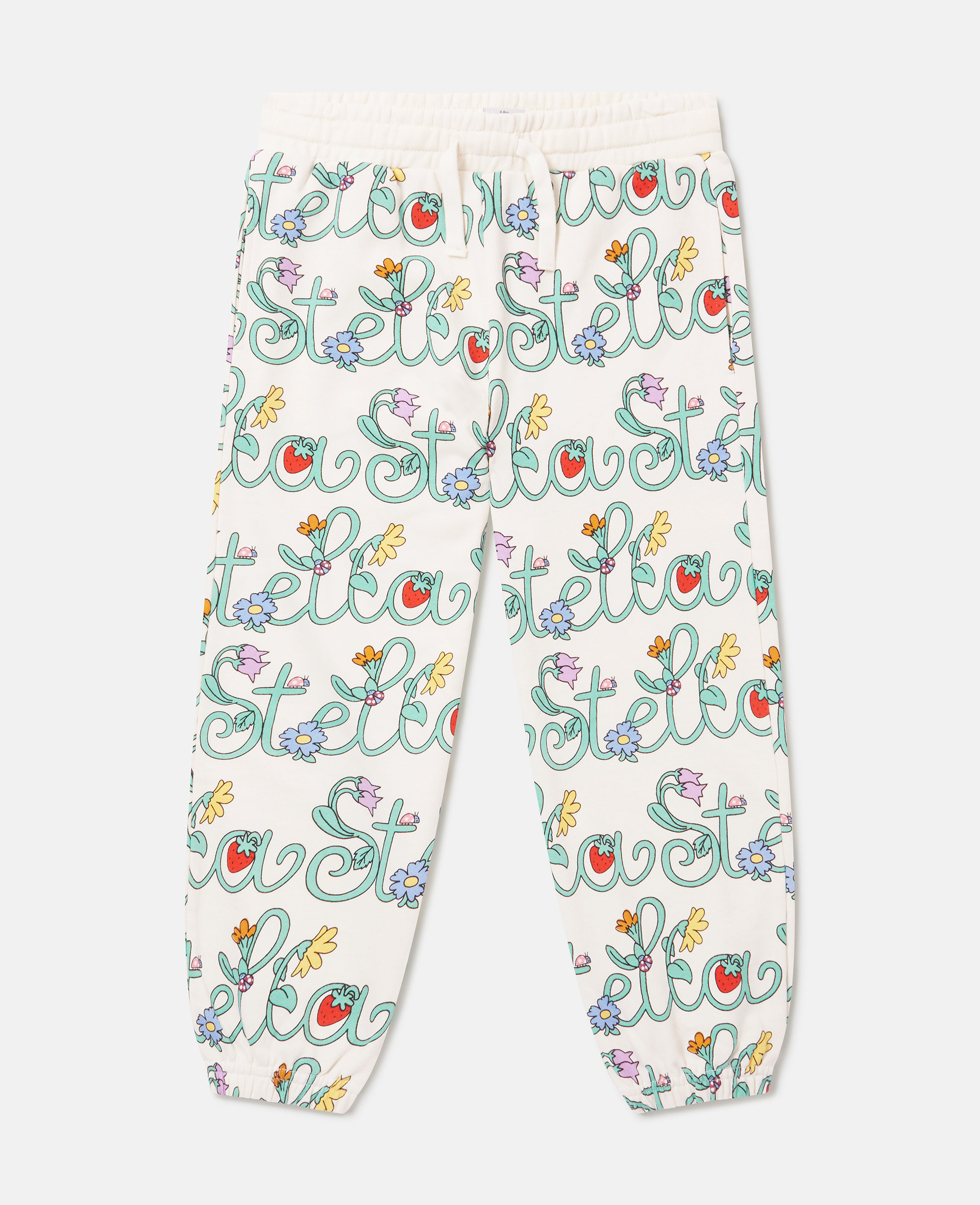 Stella McCartney - Stella Vine Print Joggers, Woman, Ivory/Multicolour, Size: 3