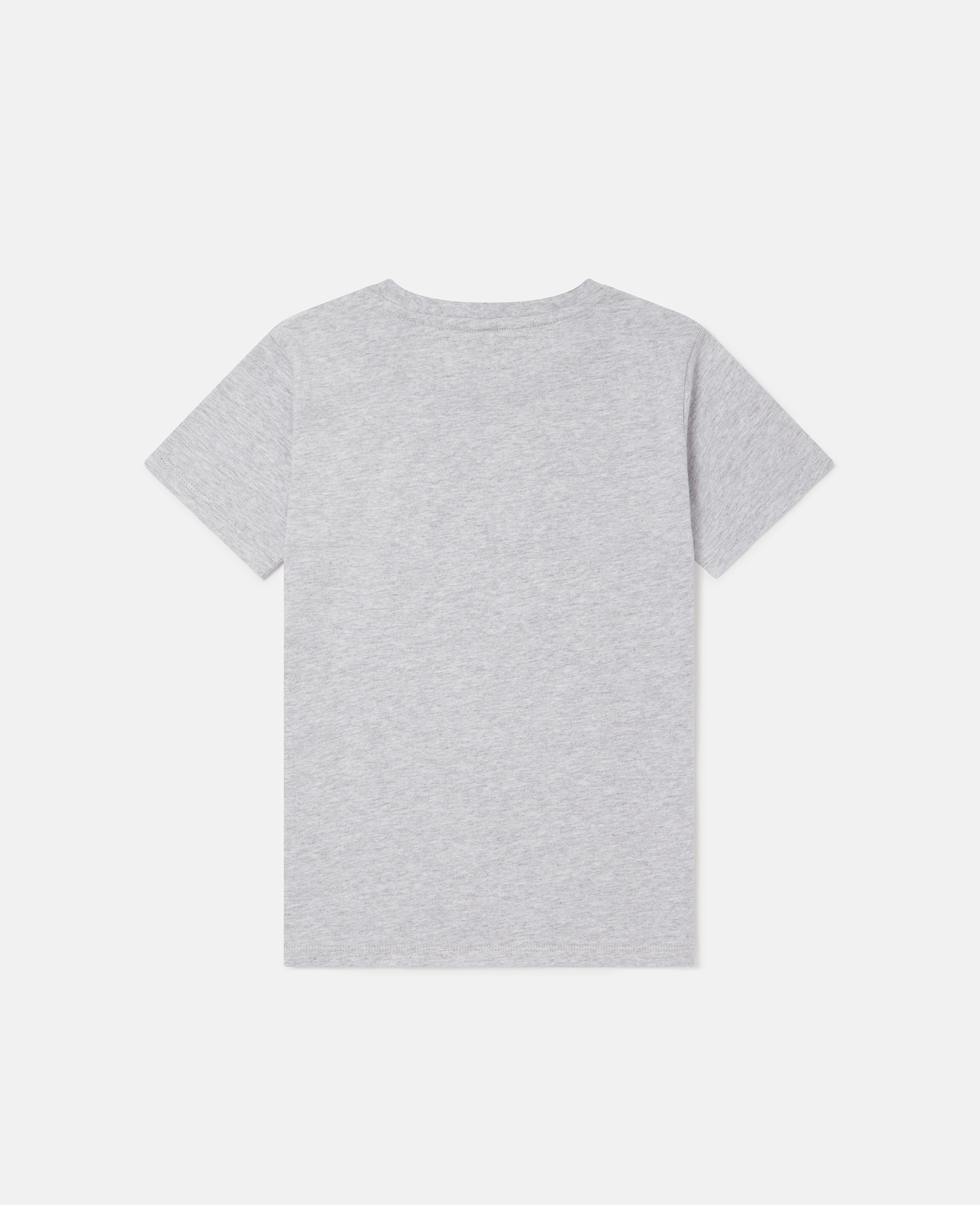 Stella Mccartney Smiley Flower Motif T-shirt In Grey