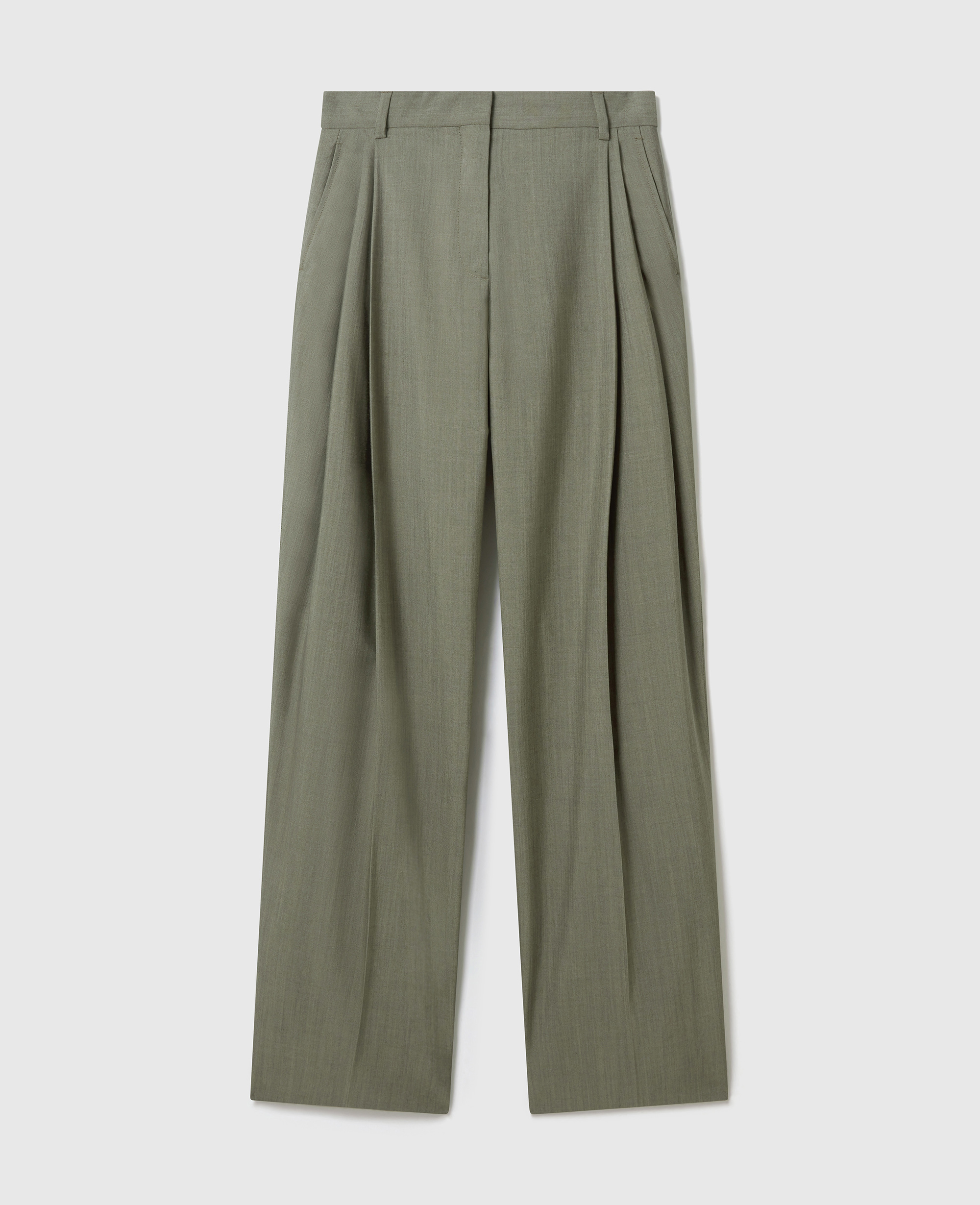 Stella McCartney - Tropical Lightweight Straight Trousers, , Size: 42