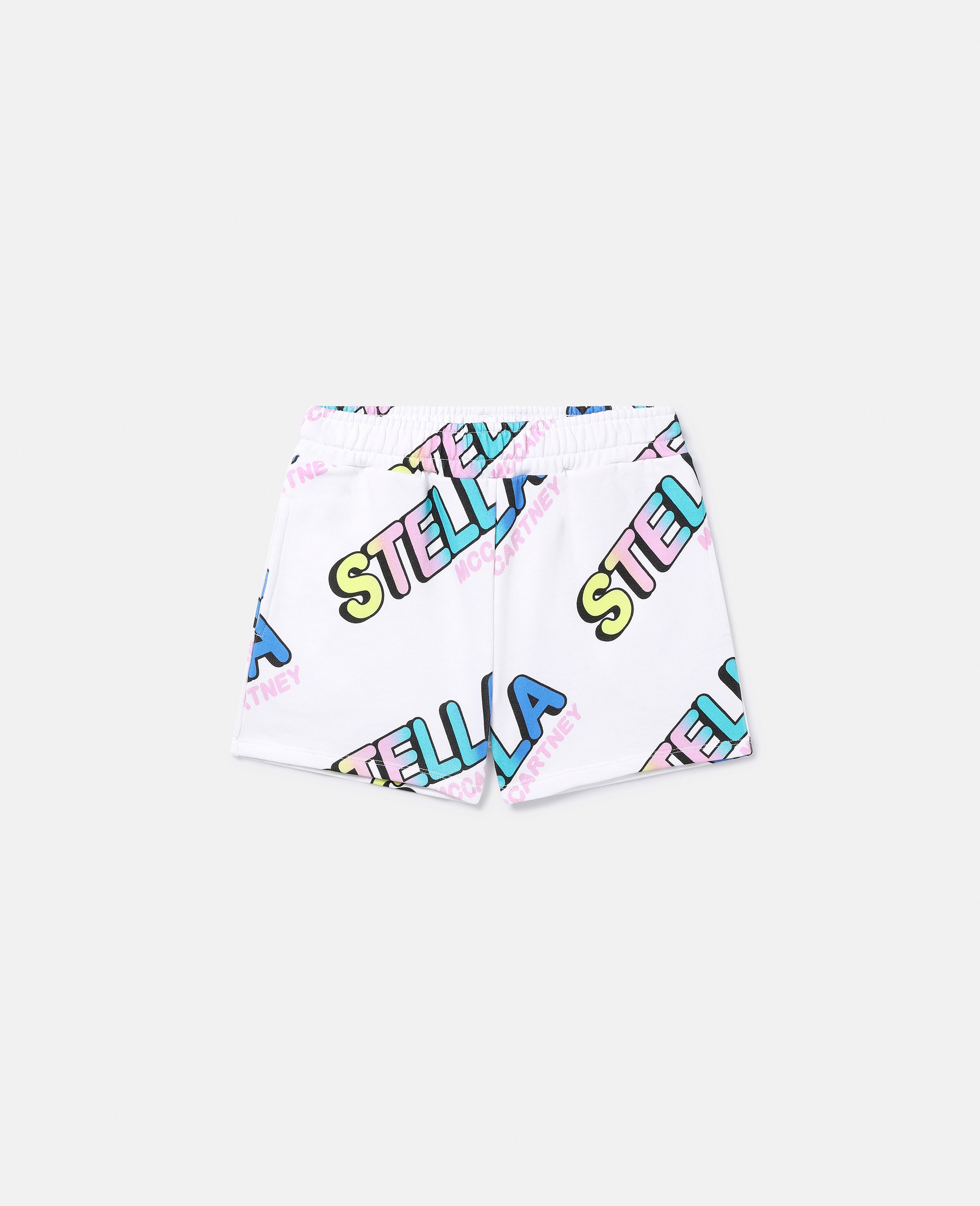 Stella McCartney – STELLA Logo Cropped Hoodie, Woman, White Multicolour, Size: 5