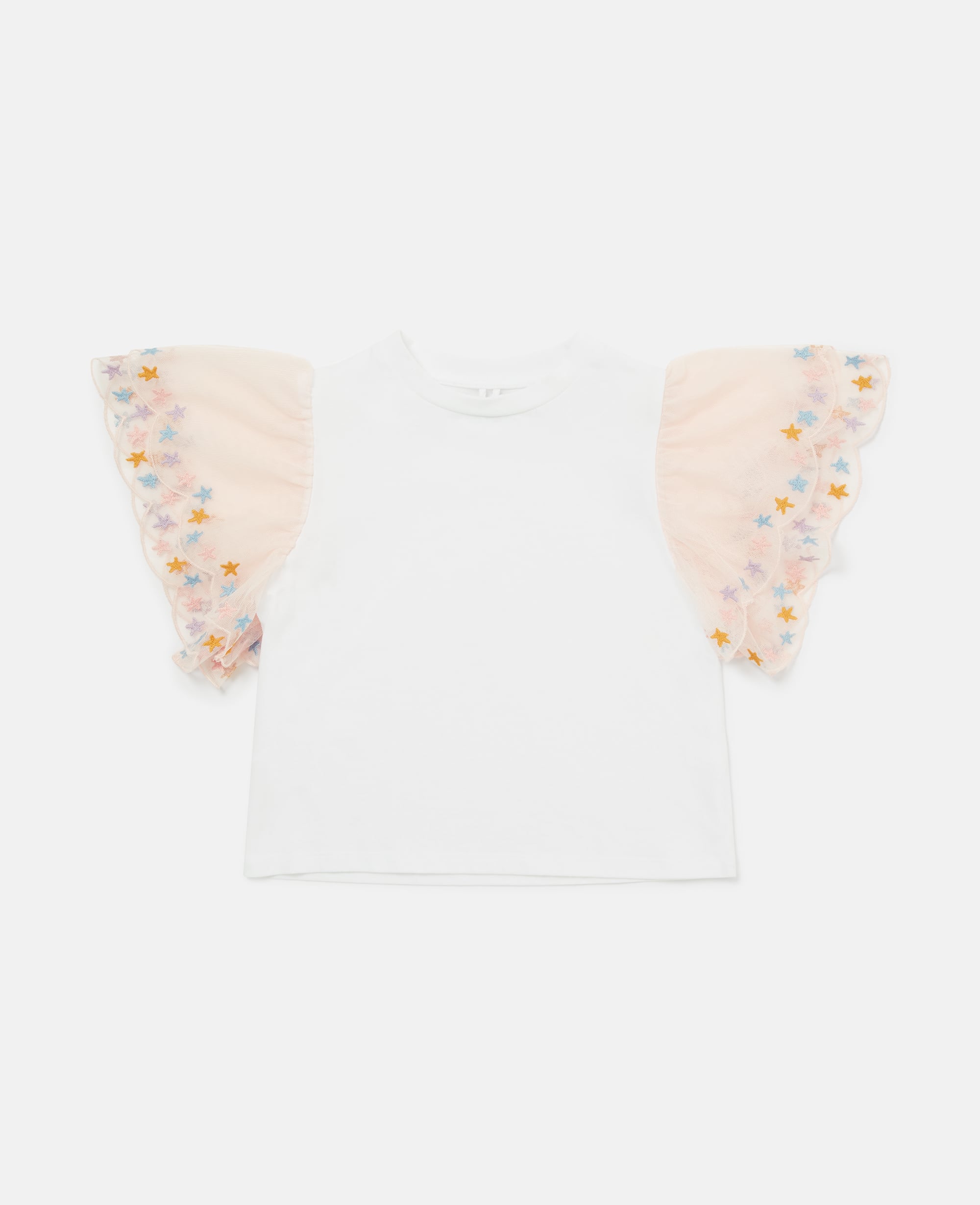 Stella McCartney - Scallop Trim Sleeve T-Shirt, , Size: 5