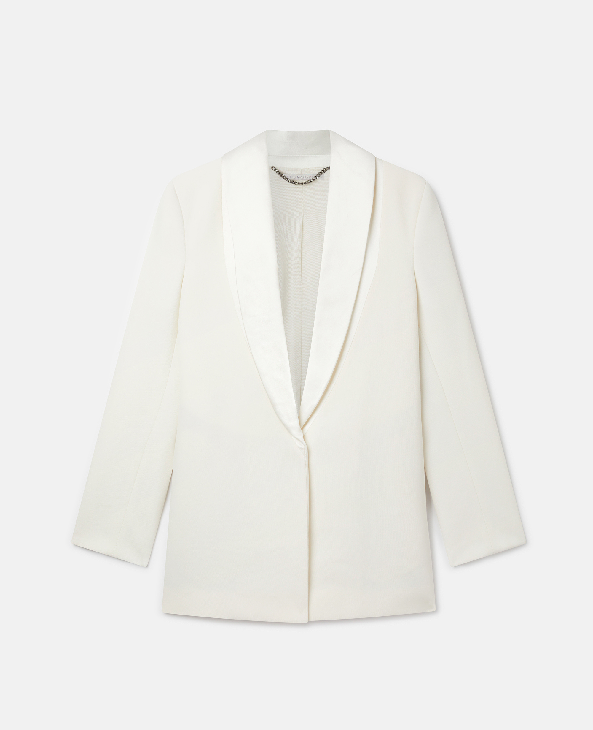 Stella McCartney – Twill Tailored Dinner Jacket, Woman, Cream, Size: 34