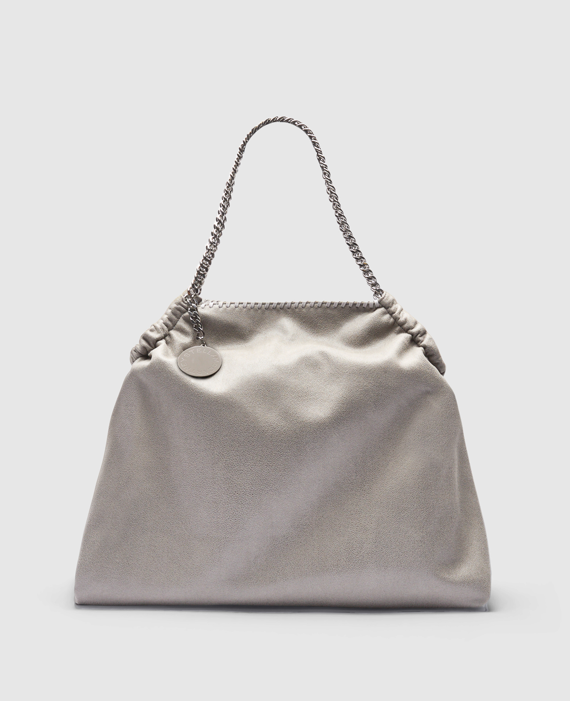 Stella Mccartney Falabella Drawstring Tote Bag In Gray